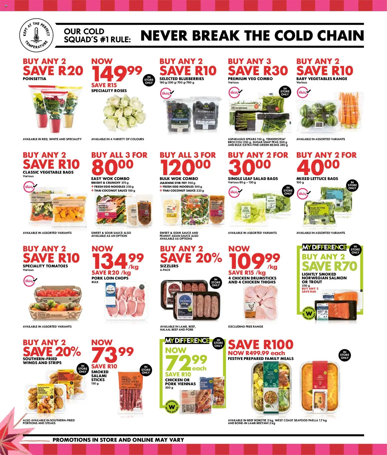 New Woolworths catalogue – valid from 08.12.2025 | Page: 2 | Products: Salami, Salad, Vegetables, Sugar