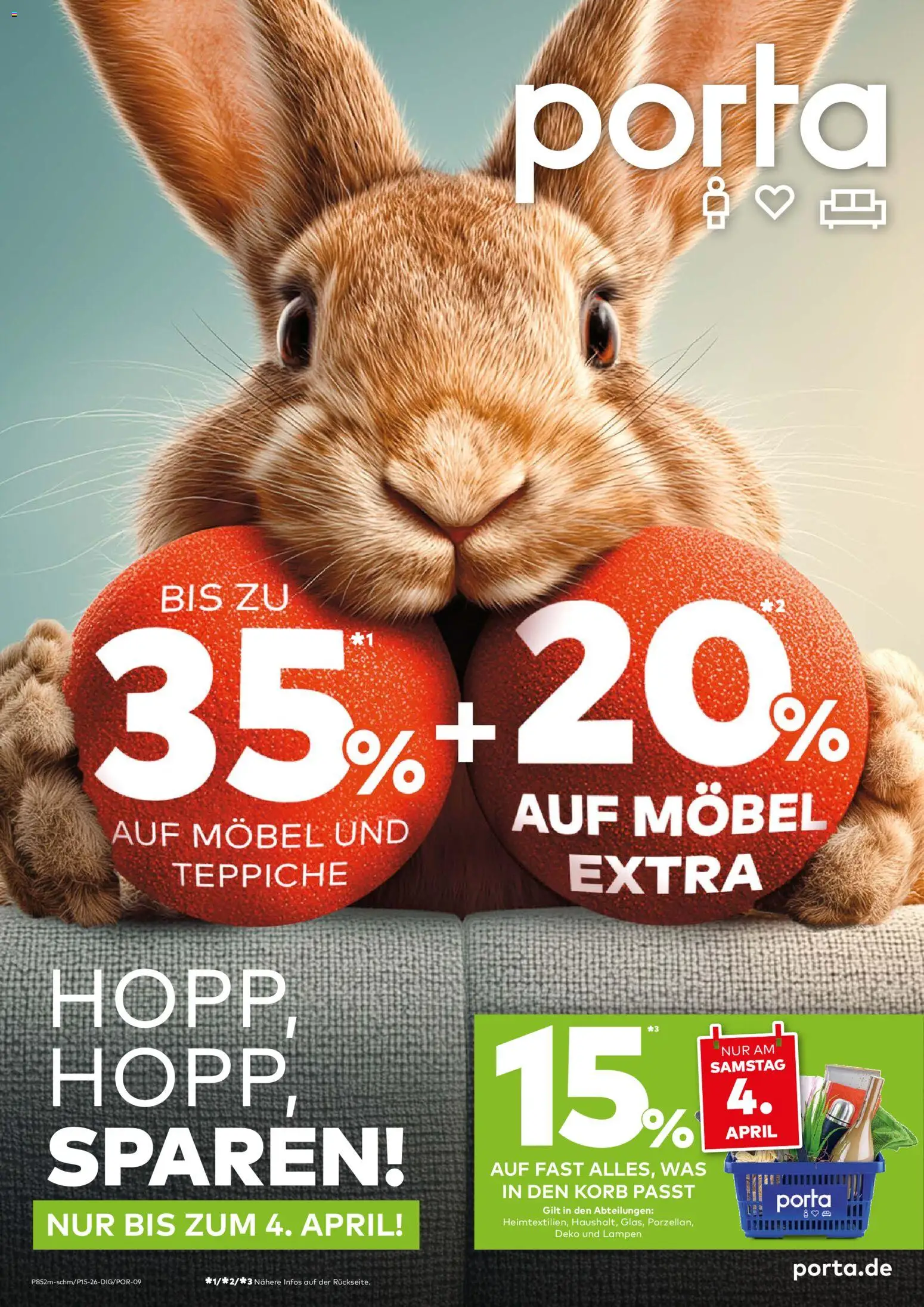 Porta! Prospekt Aachen – gültig ab 30.03.2026 | Seite: 1 | Produkte: Korb