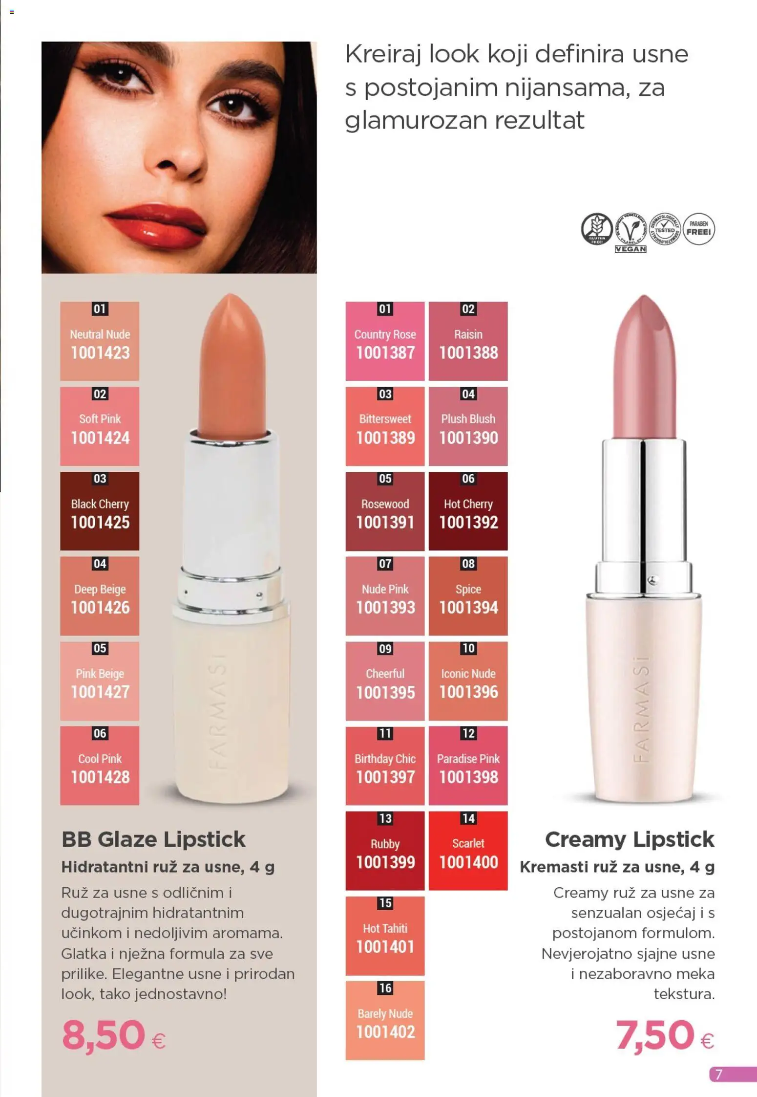 Farmasi katalog | vrijedi od 01.11.2025 | Stranica: 7 | Proizvodi: Ruž