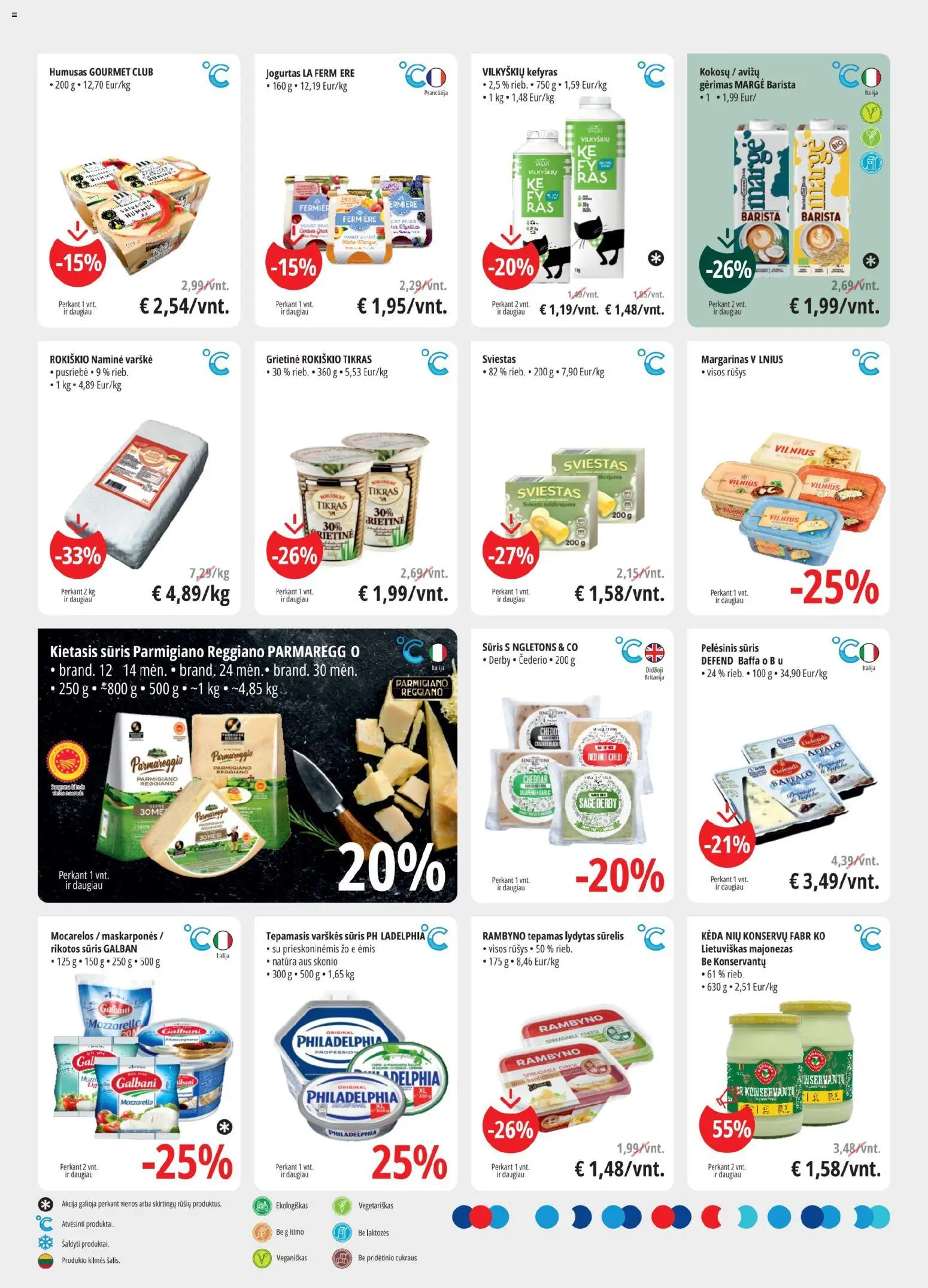 ePromo akcijos nuo 26.11.2025 | Puslapis: 2 | Prekių: Varškės sūris, Jogurtas, Sviestas, Varškė