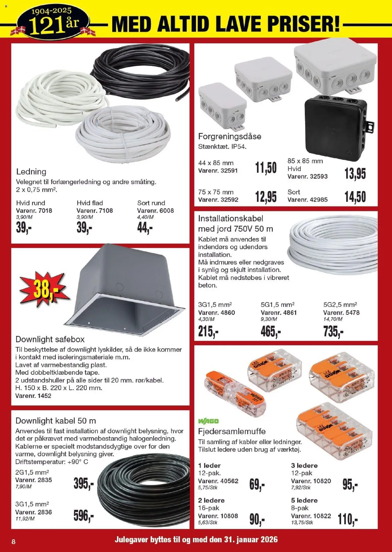Harald Nyborg tilbudsavis – gyldig fra 11.12.2025 | Side: 10 | Produkter: Kabler, Kabel