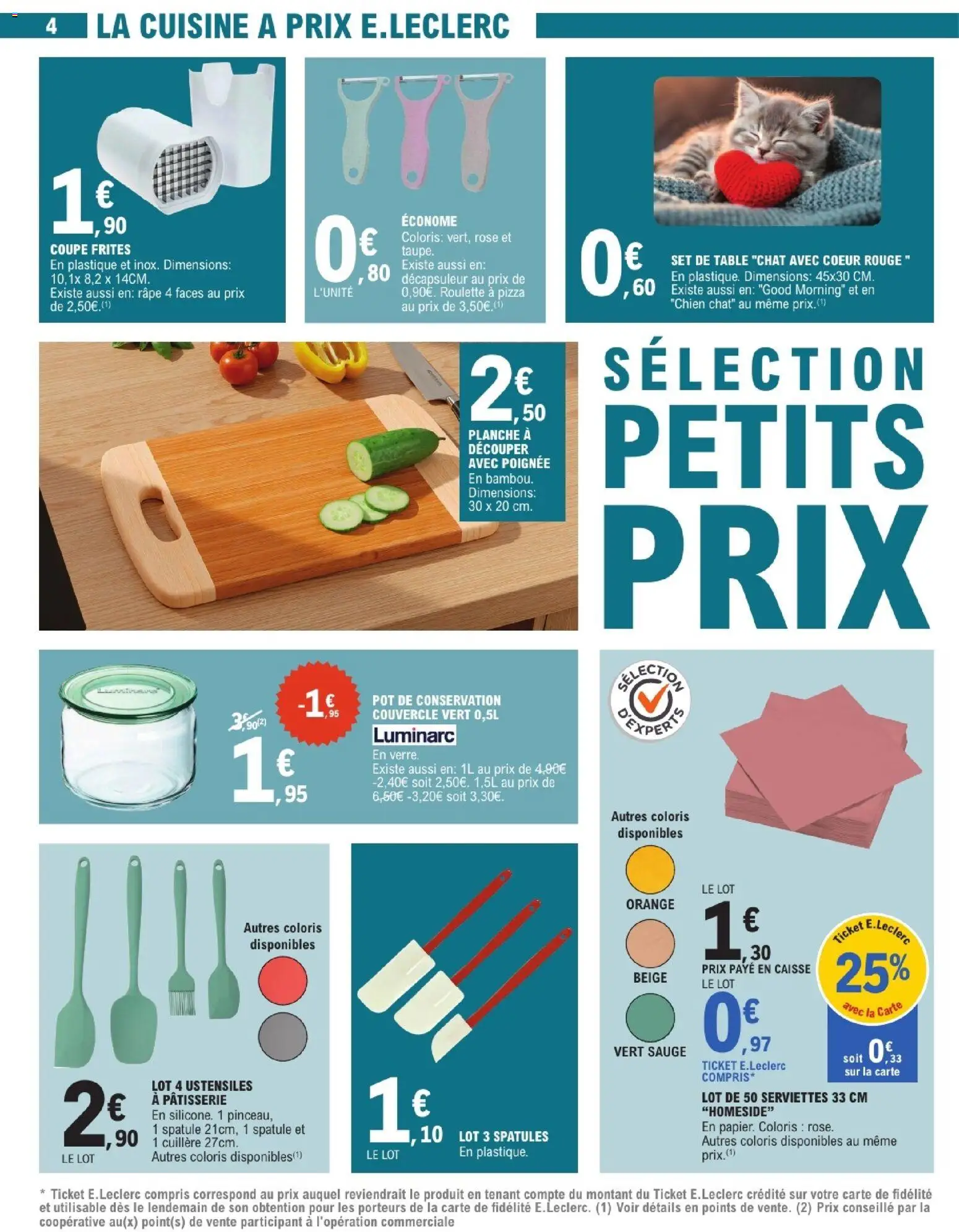 {H1} | Page: 4 | Produits: Orange, Spatule, Table, Pizza