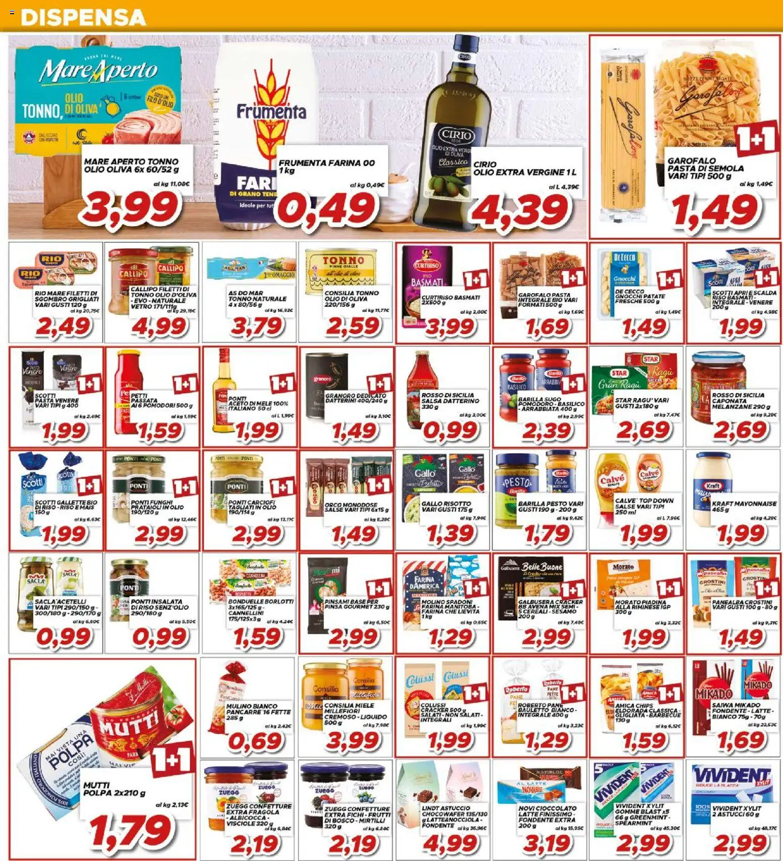 Volantino Ma Supermercati del 29.04.2026 | Pagina: 12 | Prodotti: Pomodoro, Pasta, Tonno, Gnocchi