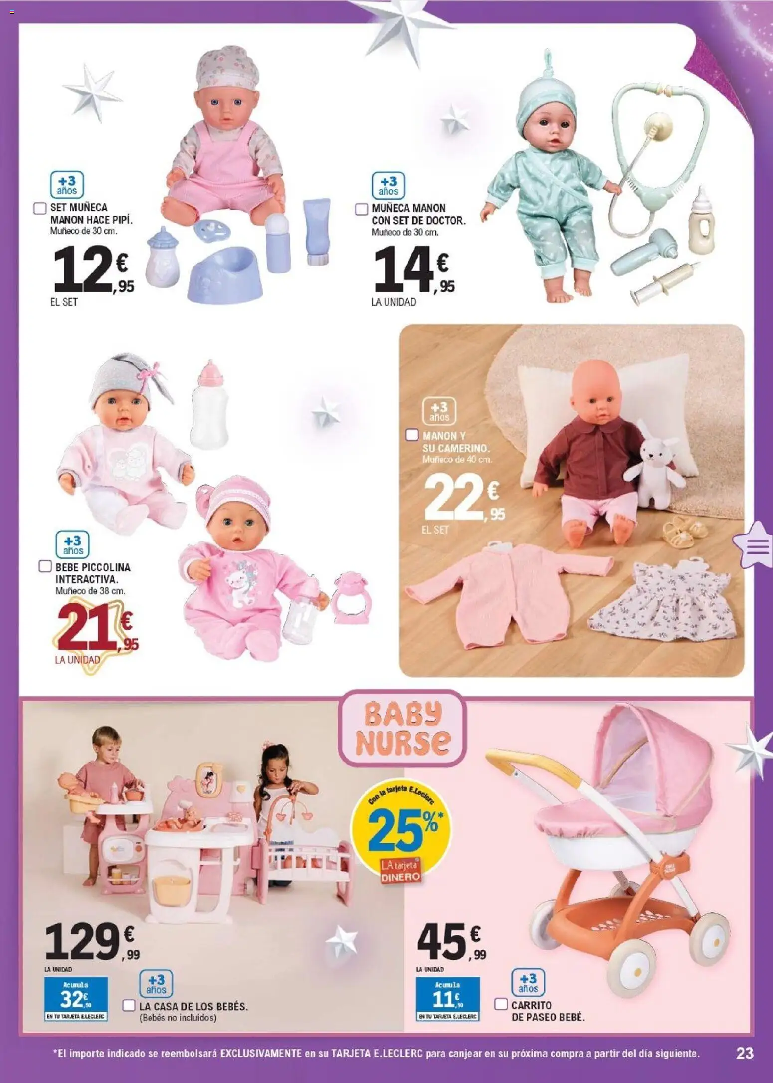 E.Leclerc - Juguetes  │ válido desde el 03.11.2025 | Página: 23 | Productos: Muñeca