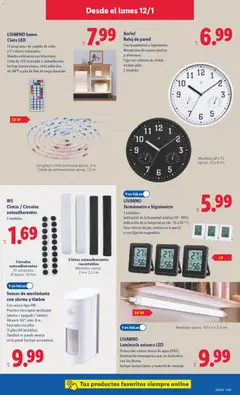 Vista previa Auriol Reloj de pared, Con termómetro e higrómetro. Mecanismo de cuarzo preciso y silencioso. Caja con cubierta de cristal. Incluye pilas. 2 modelos. válido desde el 12.01.2026 | Página: 11 | Productos: Reloj, Cable, Galette de chaise, Caja