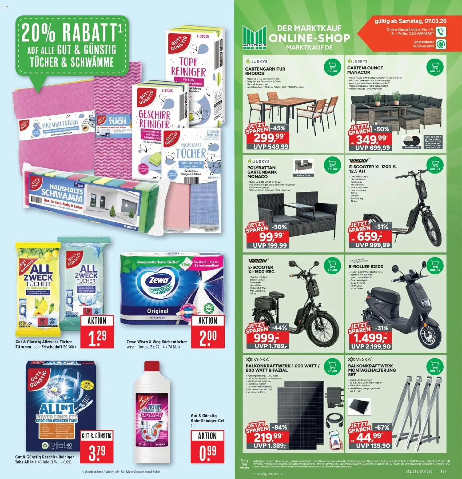 Marktkauf Prospekt Friedrichshafen  – gültig ab 09.03.2026 | Seite: 27 | Produkte: Tisch, Batterie, Zewa, Uhr