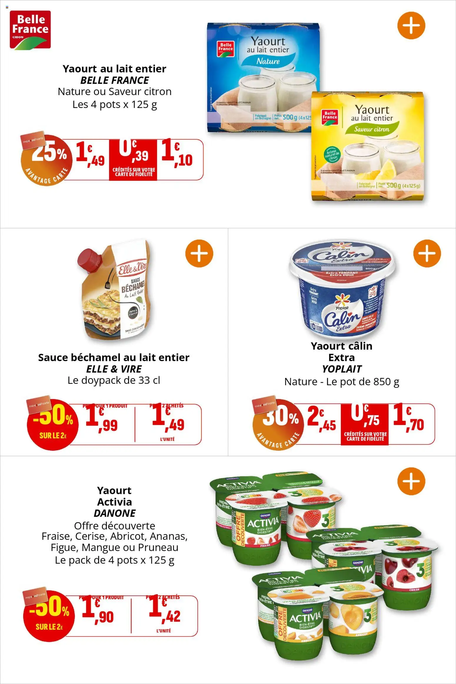 {H1} | Page: 22 | Produits: Lait entier, Citron, Mangue, Lait