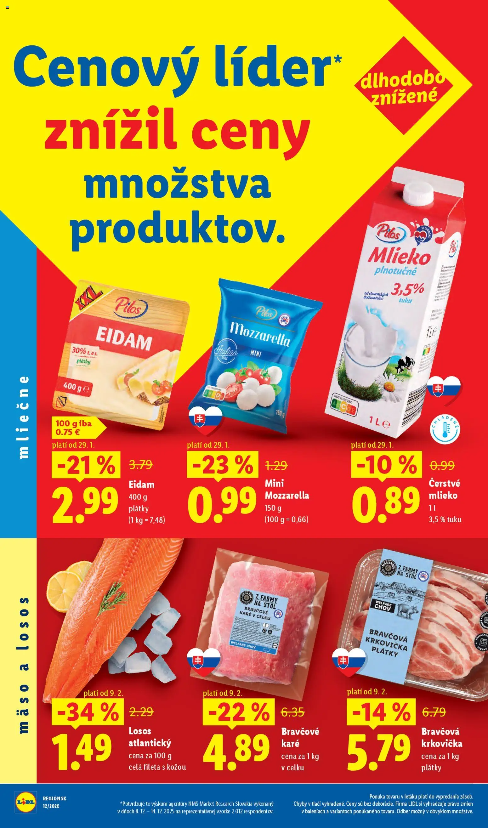 Nové Lidl akcie – leták je platný od 19.03.2026 | Strana: 2 | Produkty: Stôl, Mlieko, Eidam