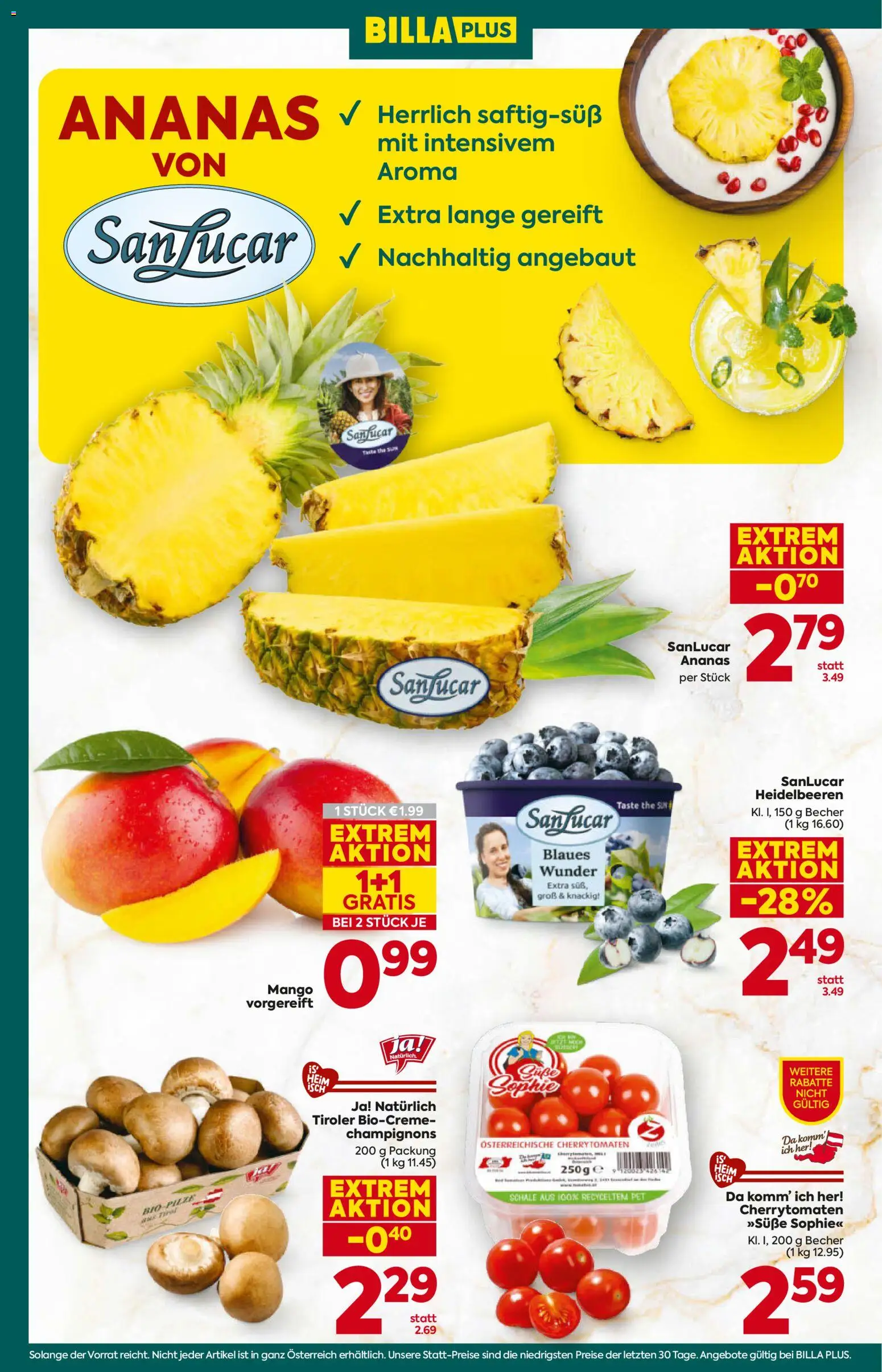 Billa Plus Flugblatt gültig ab 12.02.2026 | Seite: 10 | Produkte: Mango, Ananas