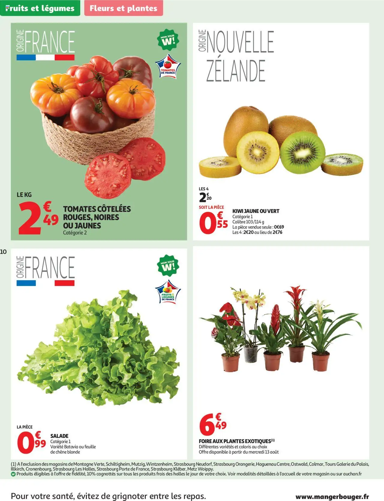  | Pagina: 10 | Producten: Kiwi, Salade, La