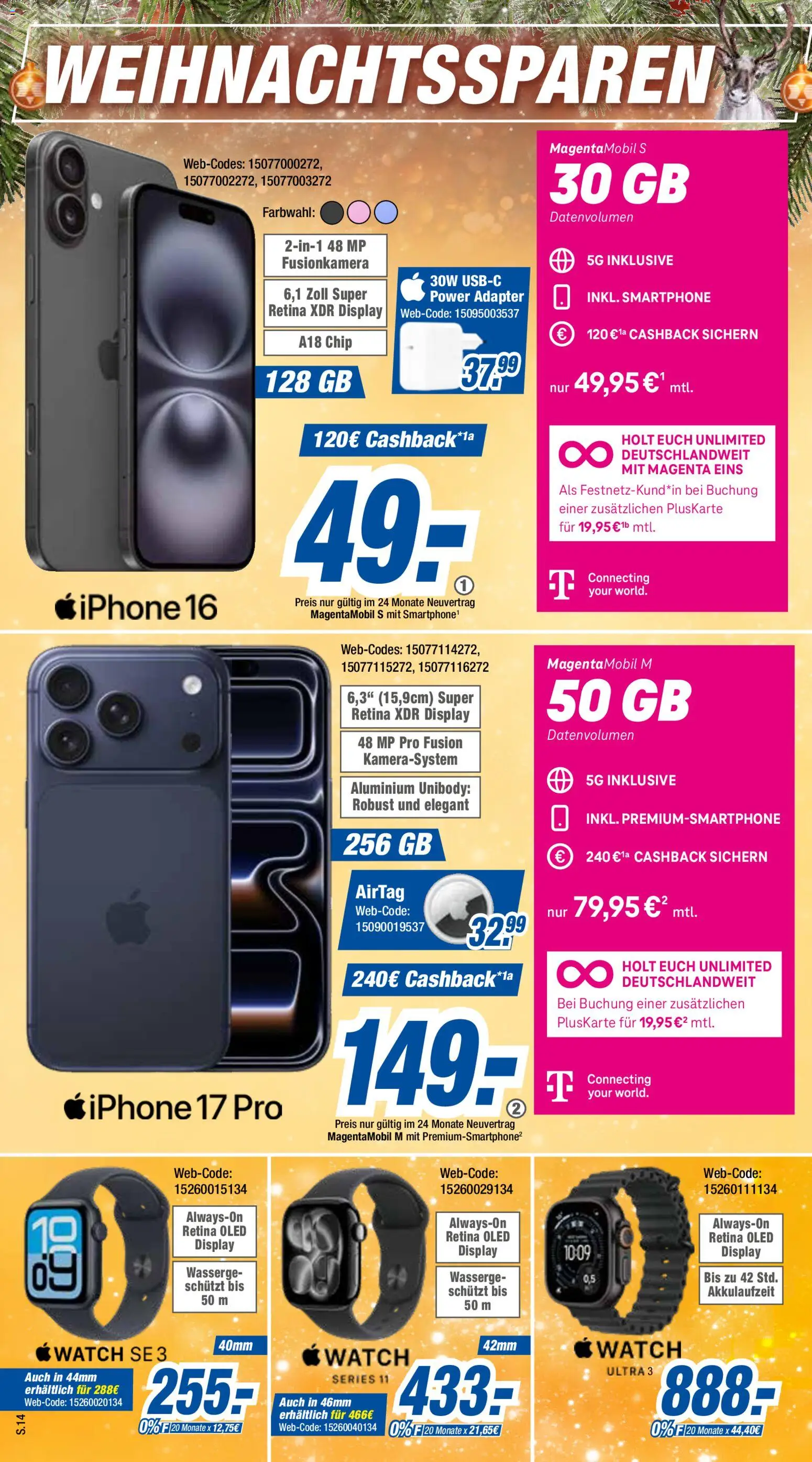 Expert Prospekt 	 – gültig ab 08.12.2025 | Seite: 14 | Produkte: Adapter, Iphone, Smartphone