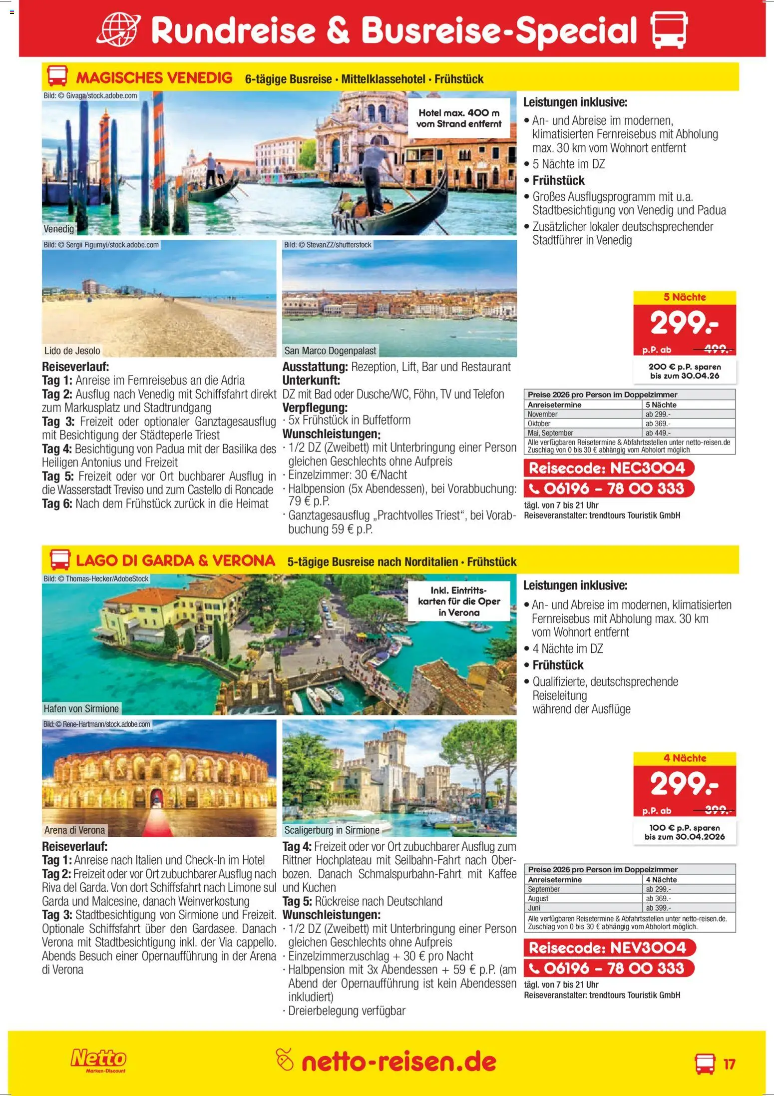 Netto Reisen Prospekt 	 | 26.03.2026 | Wie erhält man einen begrenzten Rabatt? | Deutschland