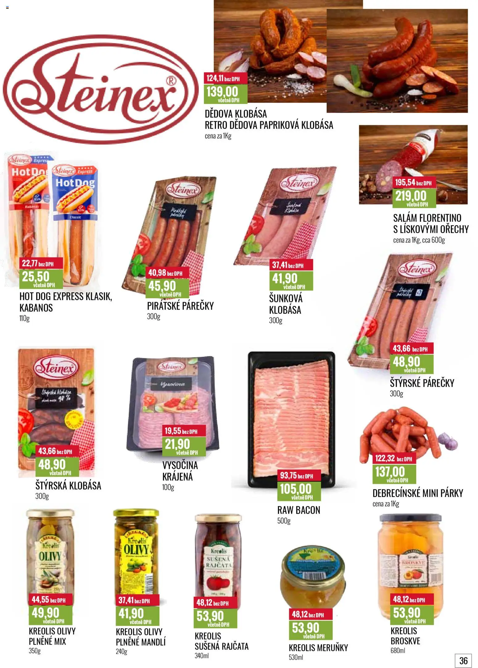 Ratio leták od 01.02.2026 | Strana: 37 | Produkty: Párky, Hot dog, Kabanos, Olivy