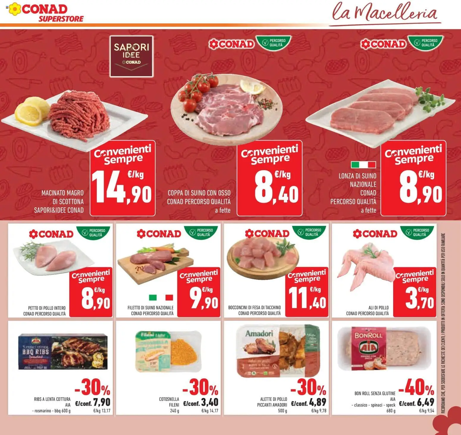Volantino Conad del 14.01.2026 | Pagina: 15 | Prodotti: Speck, Rosmarino, Pollo, Spinaci
