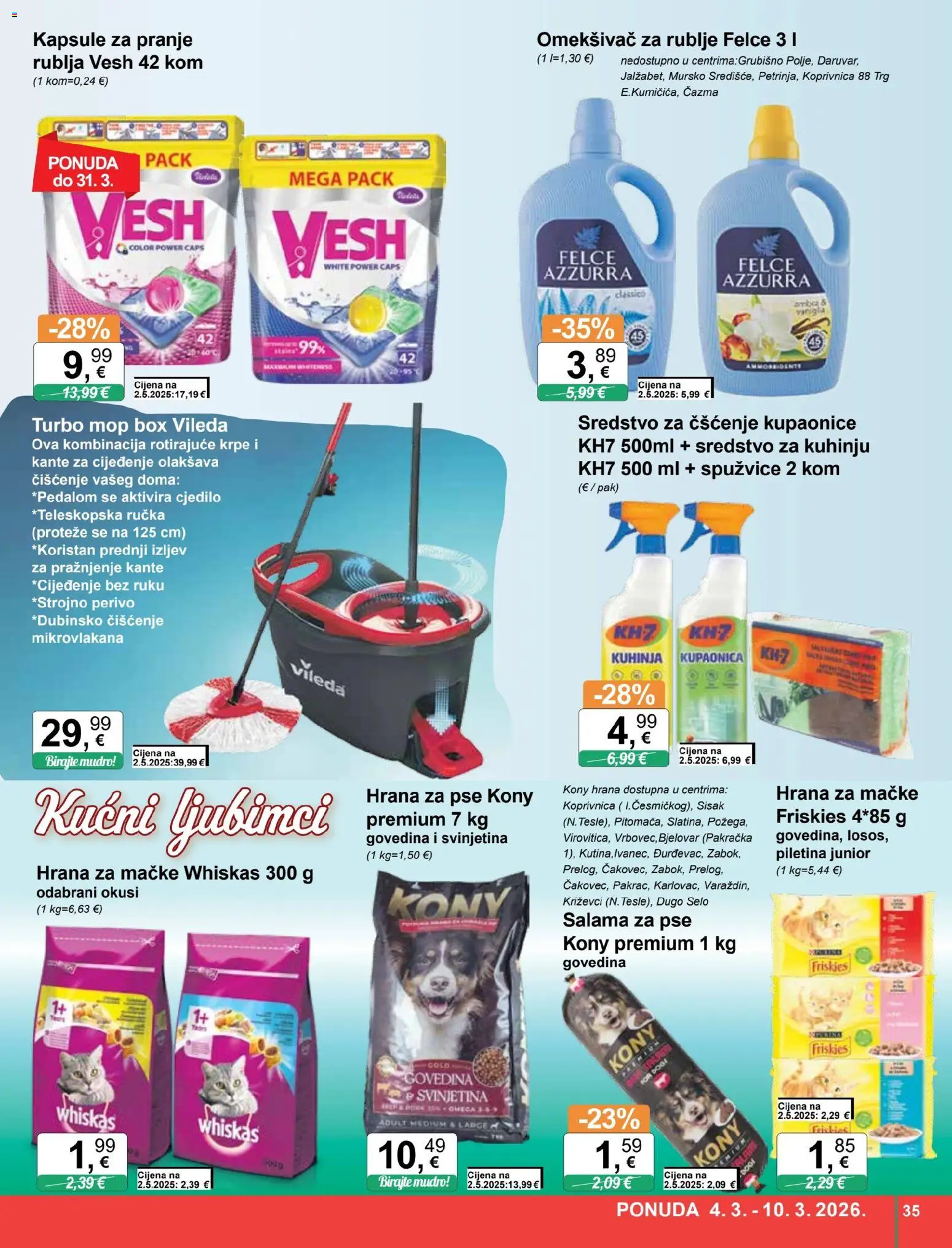 KTC katalog | vrijedi od 04.03.2026 | Stranica: 35 | Proizvodi: Hrana za pse, Mop, Kuhinja, Vileda