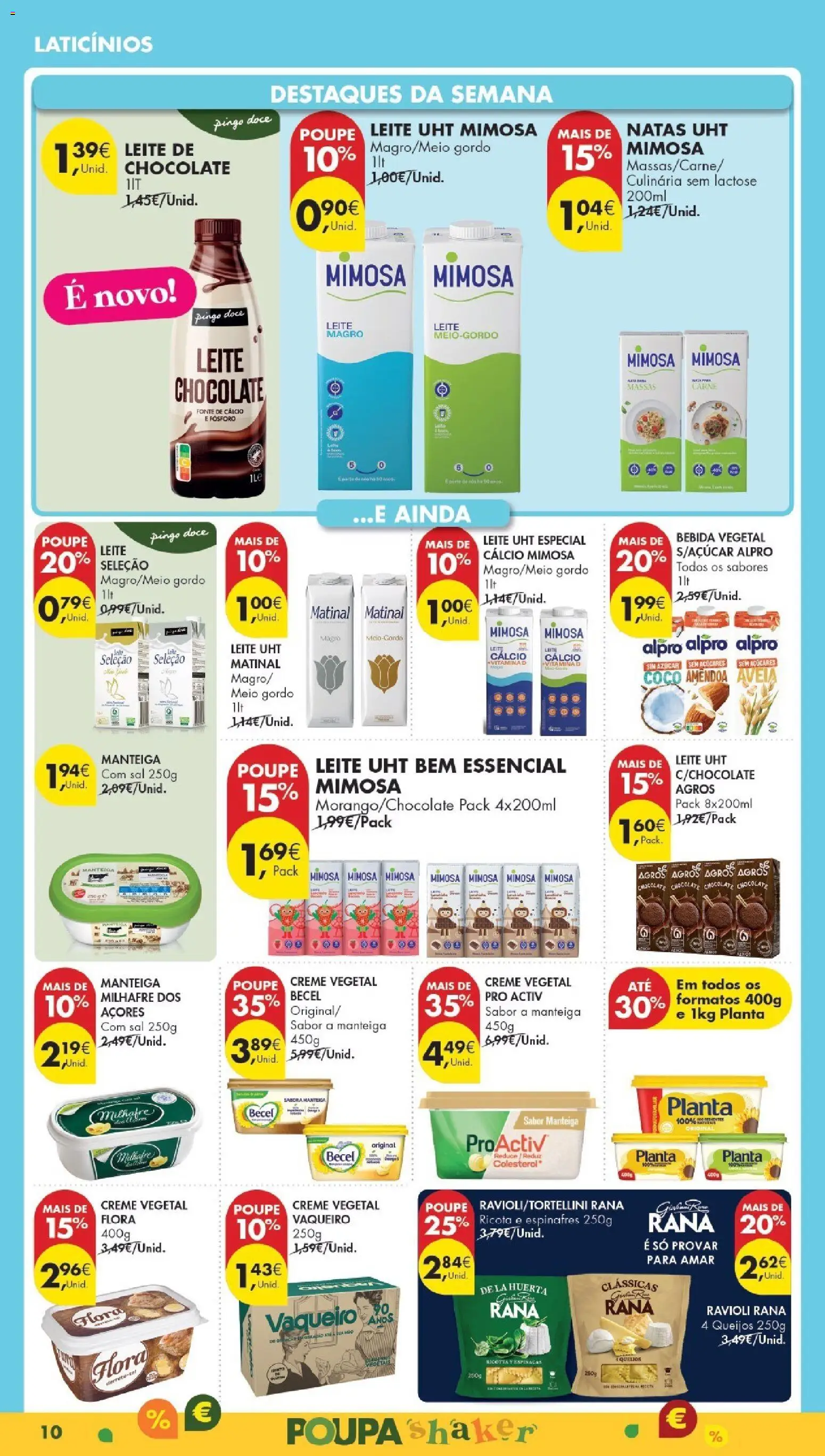 Pingo Doce Poupe Esta Semana Madeira │ válido de 13.01.2026 | Página: 10 | Produtos: Leite, Manteiga, Carne, Natas