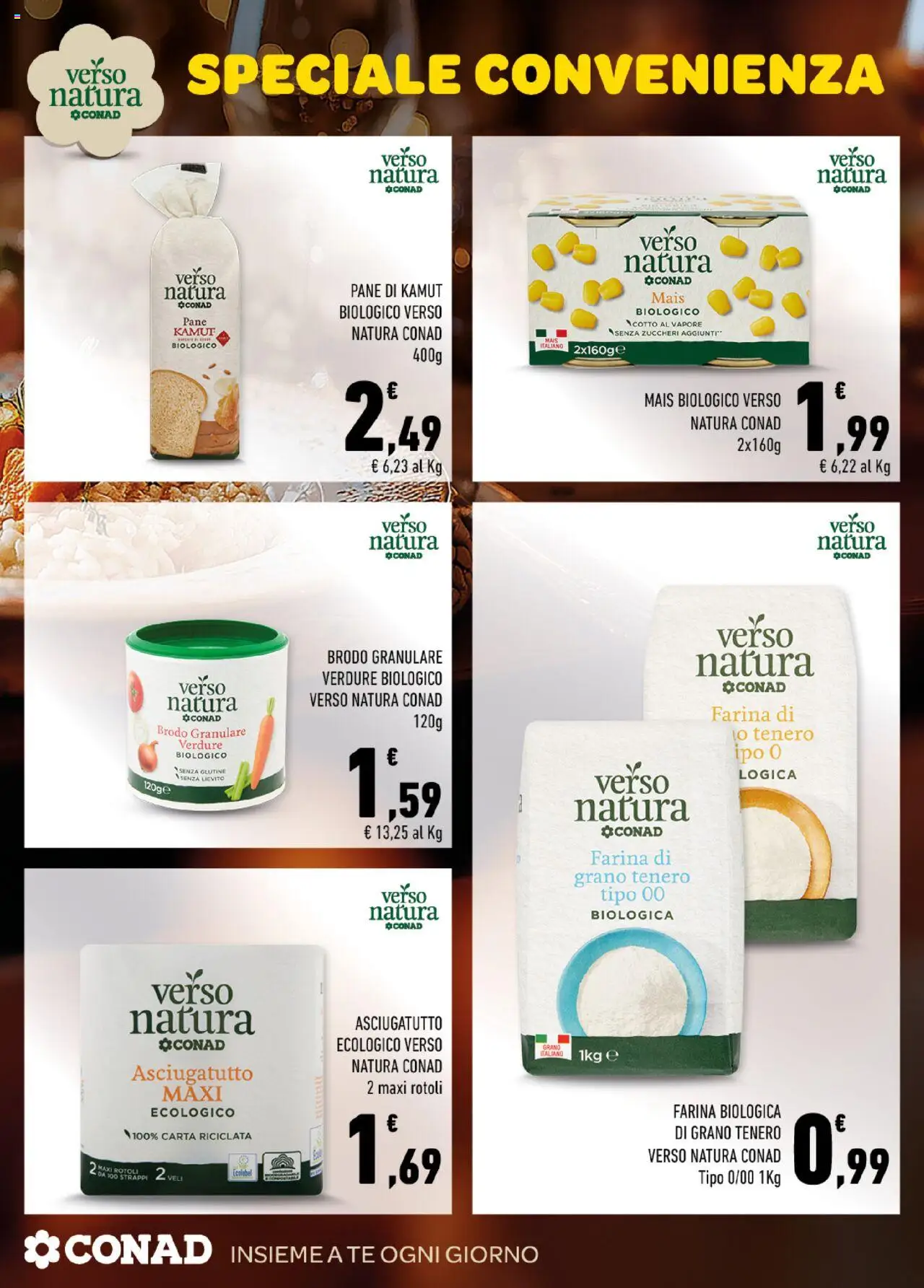 Volantino Conad del 13.10.2025 | Pagina: 7 | Prodotti: Pane, Verdure, Farina, Mais
