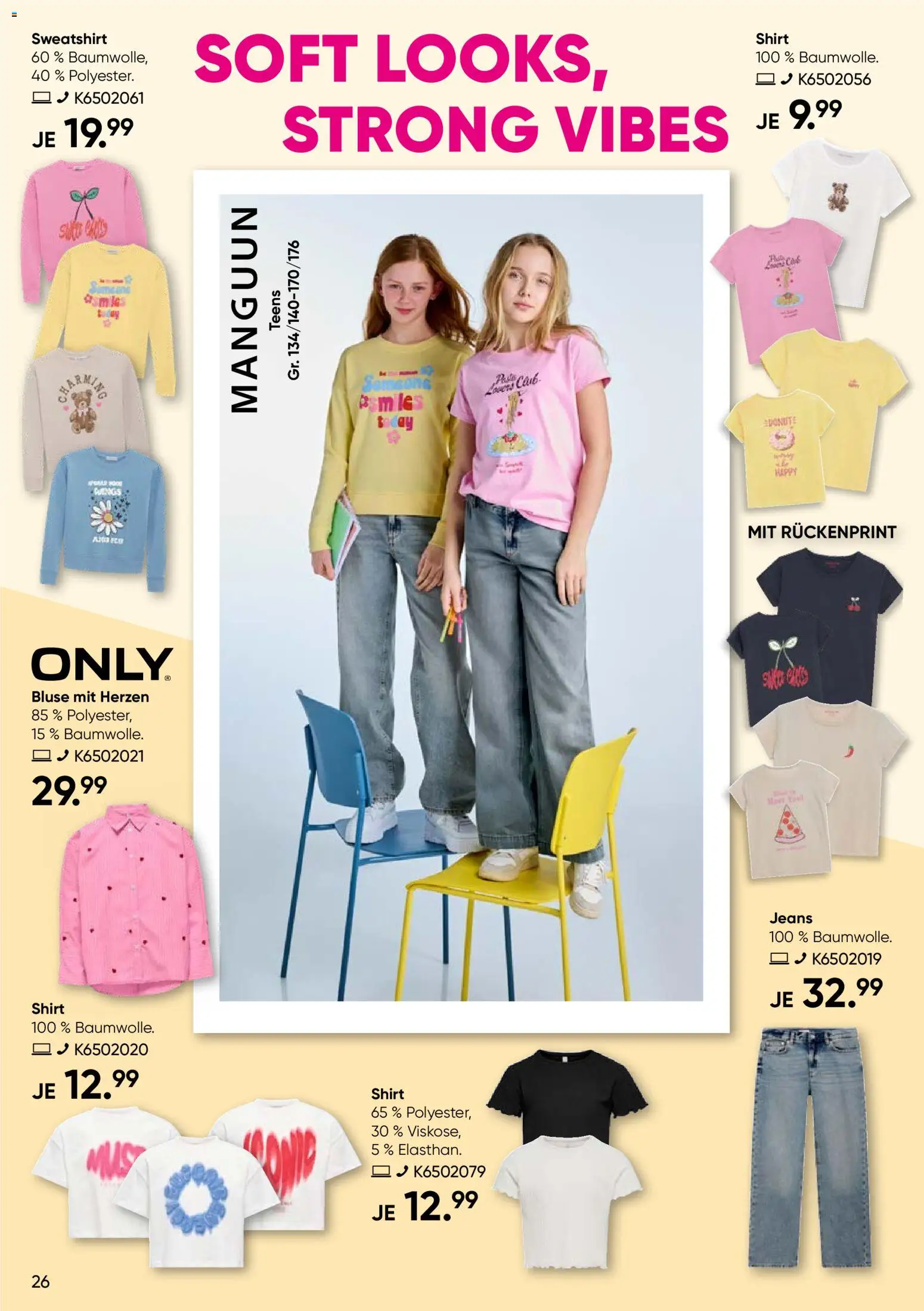 Galeria Karstadt Kaufhof Prospekt Schulranzen  	 – gültig ab 02.03.2026 | Seite: 26 | Produkte: Shirt, Sweatshirt, Bluse, Jeans