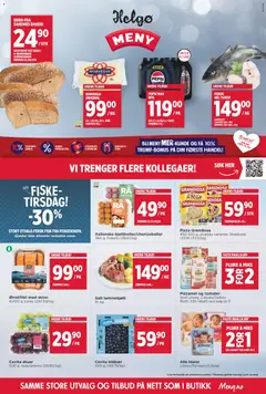 Forhåndsvisning av Meny Helgø kundeavis gyldig fra 03.11.2025