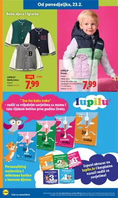 LUPILU® Dječja jakna, Dječja jakna, komad, veličine: 98-128* - Pregled kataloga iz trgovine Lidl, vrijedi od 19.02.2026 | Stranica: 30