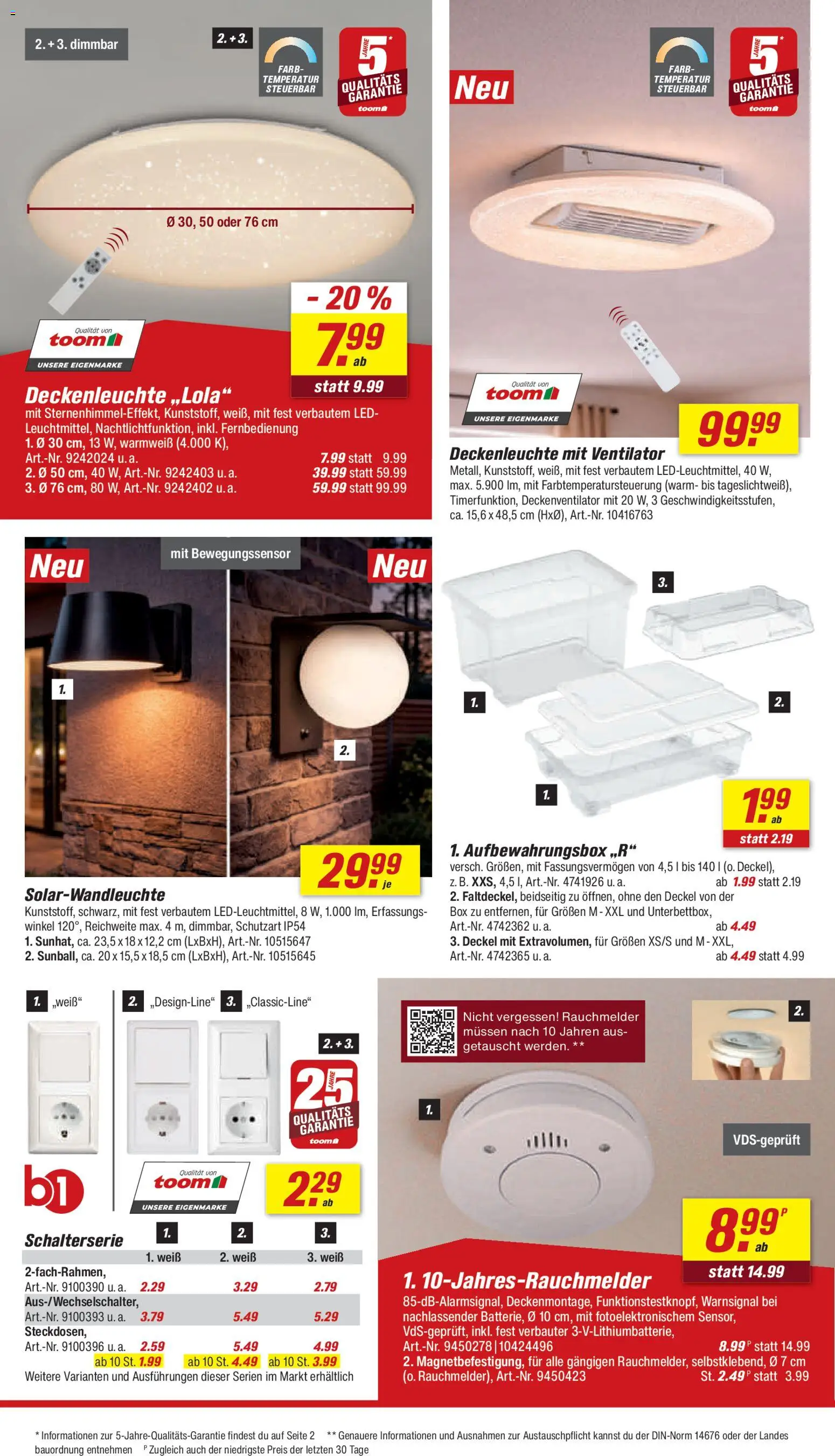 Toom Baumarkt Prospekt 	 – gültig ab 28.03.2026 | Seite: 22 | Produkte: Ventilator, Box