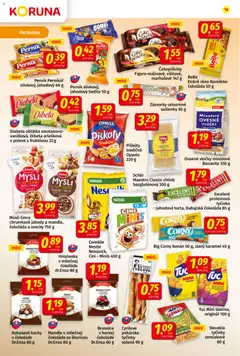 Koruna leták platný od 23.01.2026 | Strana: 14 | Produkty: Protein, Cini Minis, Cereálie, Hrozienka