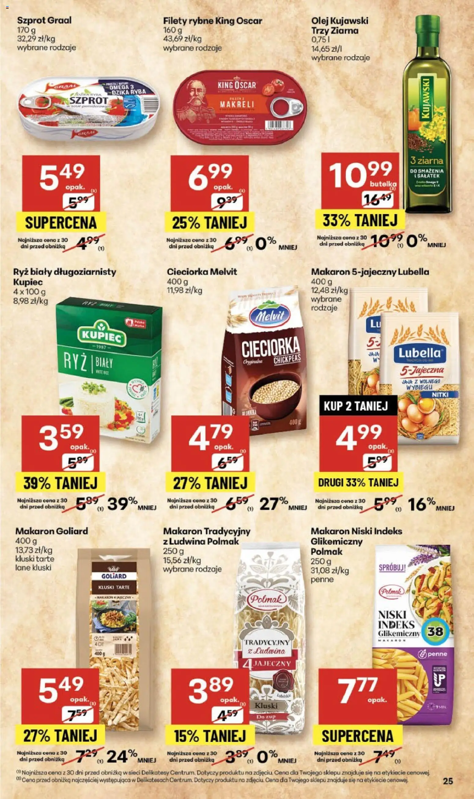 Delikatesy Centrum Gazetka od 13.11.2025 | Strona: 25 | Produkty: Olej kujawski, Olej, Ryba, Jaja