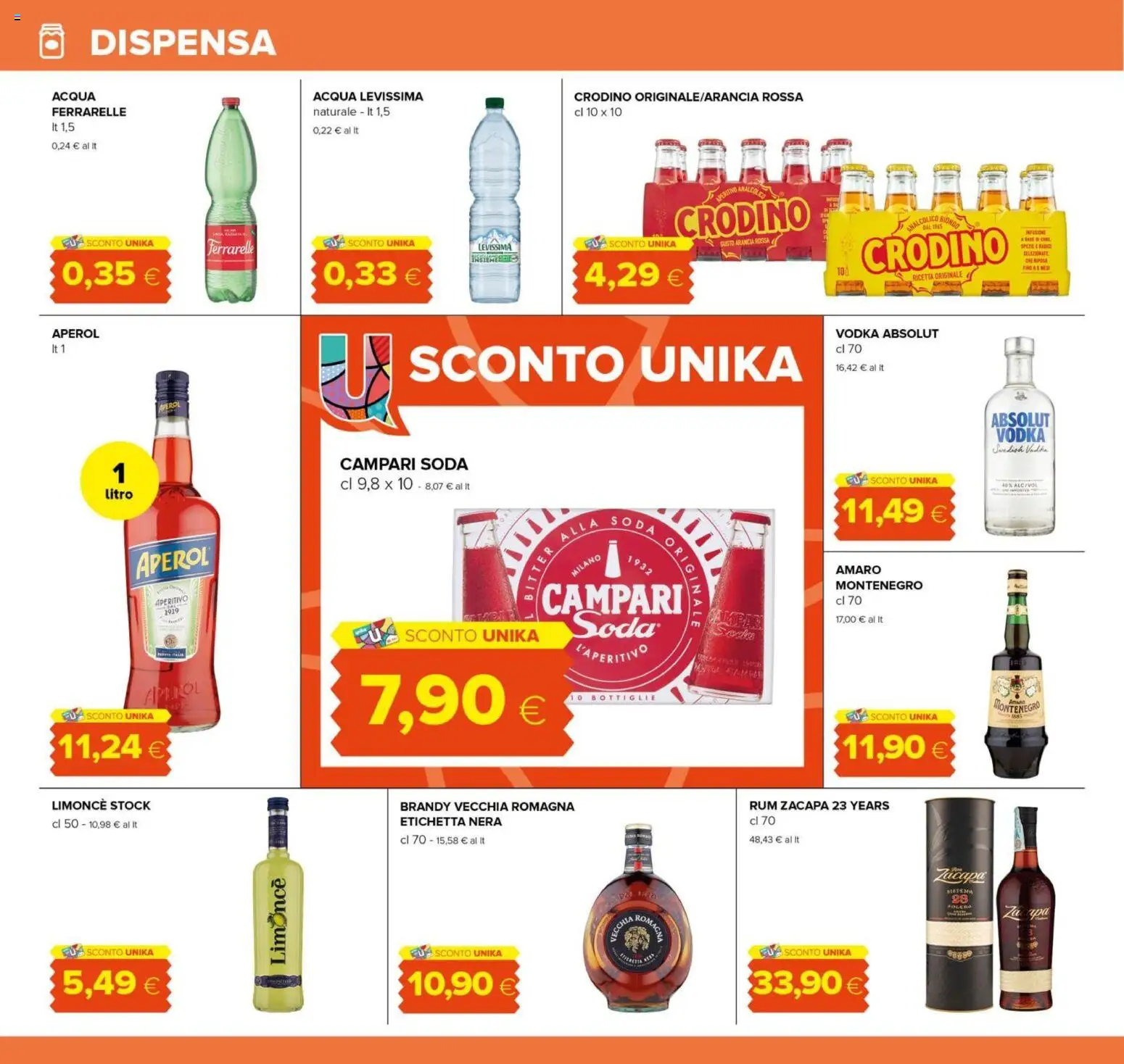 Volantino Oasi del 16.12.2025 | Pagina: 20 | Prodotti: Rum, Ferrarelle, Brandy, Aperitivo