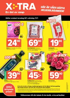 Coop X:-TRA - erbjudanden - Förhandsvisning av reklamblad från butik Coop X:-TRA aktuell från 05.01.2026 | Sida: 4 | Produkter: Galler, Vitlök, Chorizo