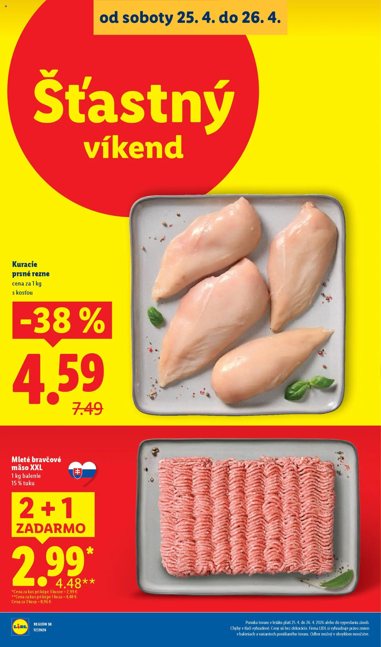 Nové Lidl akcie – leták je platný od 20.04.2026 | Strana: 90 | Produkty: Bravčové mäso