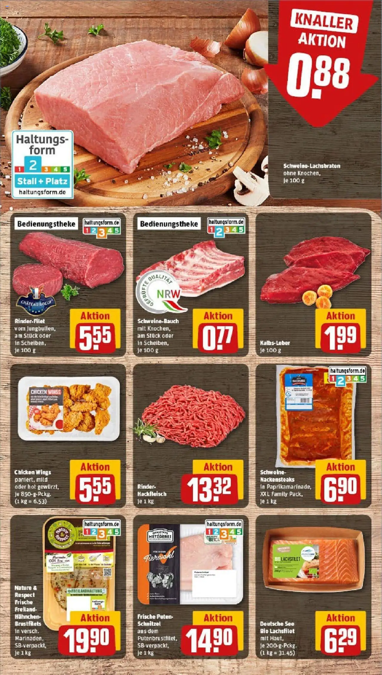 Rewe prospekt Warburg	 – gültig ab 01.09.2025 | Seite: 10 | Produkte: Nackensteaks, Schweinebauch, Schnitzel, Hackfleisch