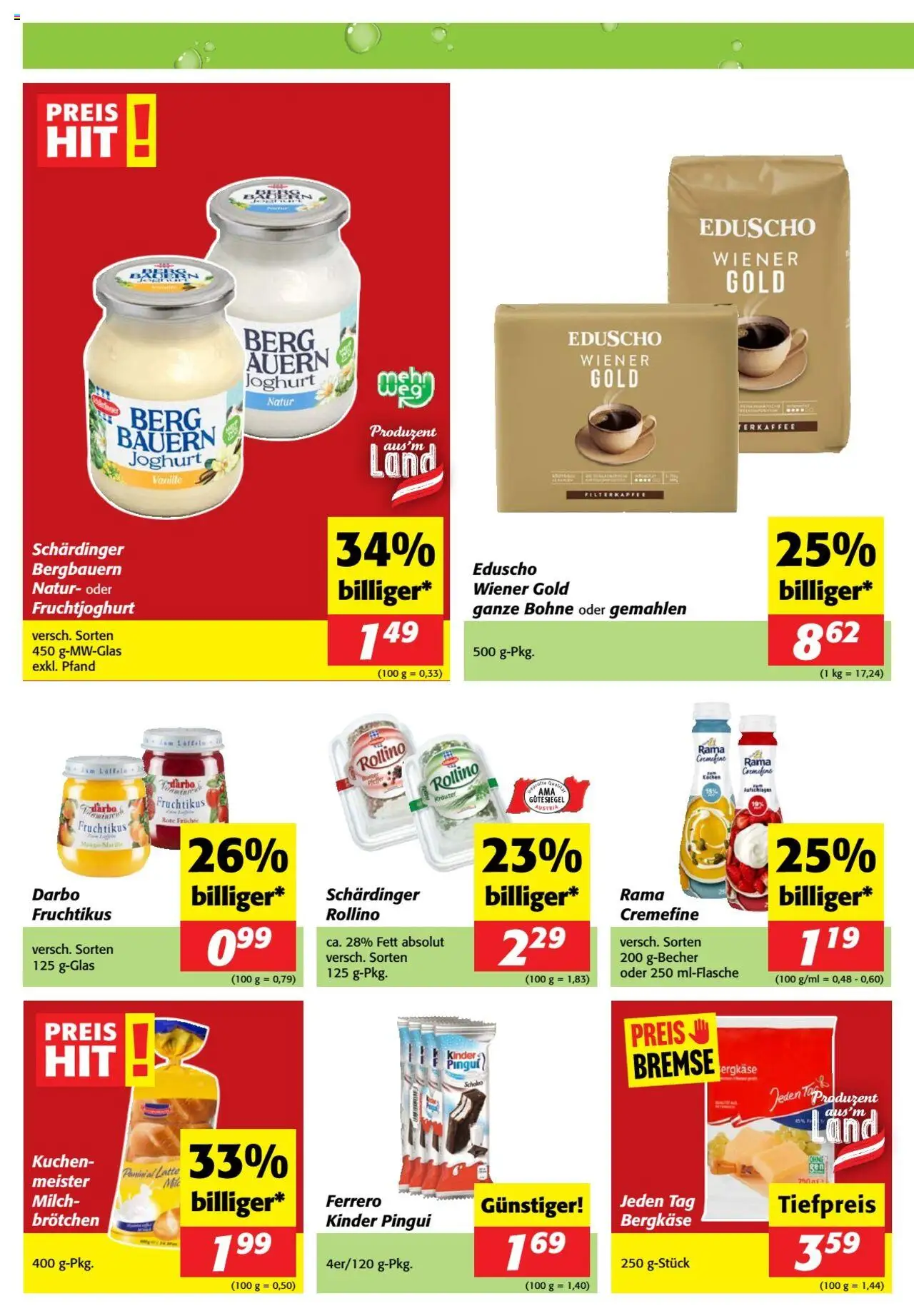 Nah und Frisch Flugblatt gültig ab 24.09.2025 | Seite: 4 | Produkte: Milch, Joghurt