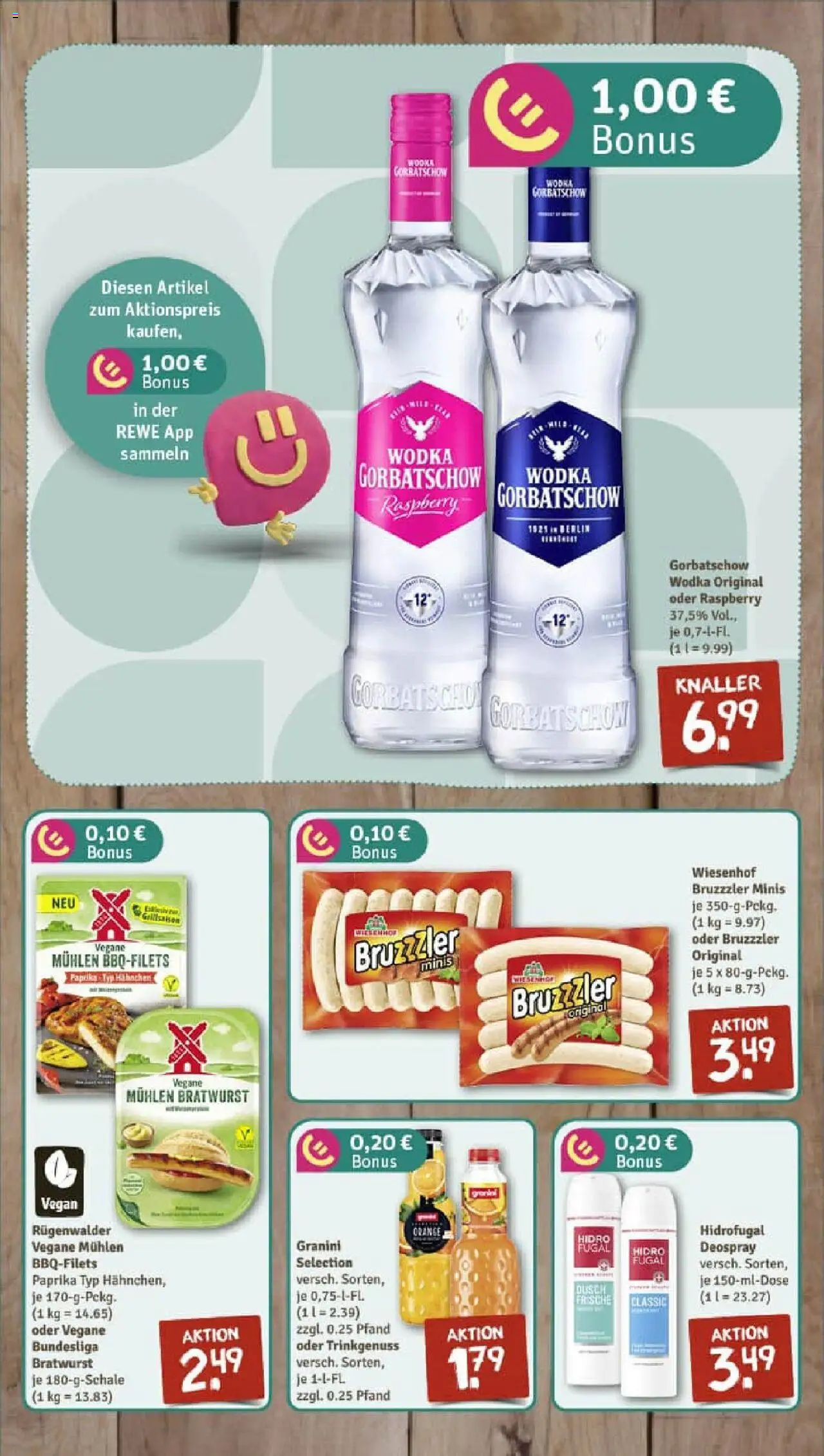 Rewe prospekt Arnbruck	 - gültig ab dem 29.06.2025 | Seite: 5 | Produkte: Hahnchen, Deodorant, Paprika, Granini