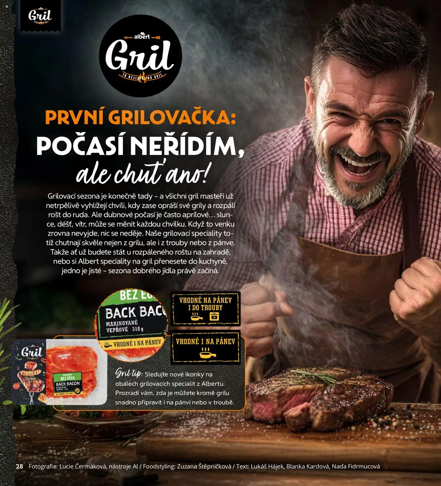 Albert magazín od 01.04.2026 | Strana: 28 | Produkty: Pánev, Gril, Rošt