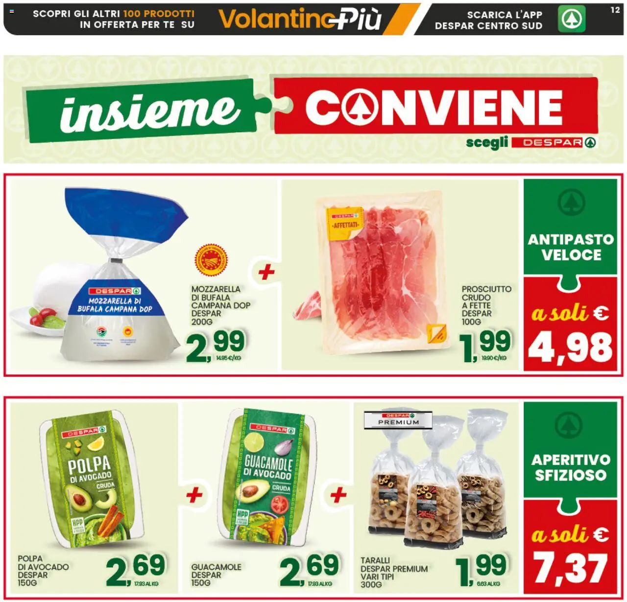 Volantino Interspar del 15.09.2025 | Pagina: 12 | Prodotti: Avocado, Prosciutto, Taralli, Aperitivo