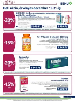 BENU Gyógyszertárak Akciós újság - amely érvényes a következő dátumtól: 01.12.2025 | Oldal: 3