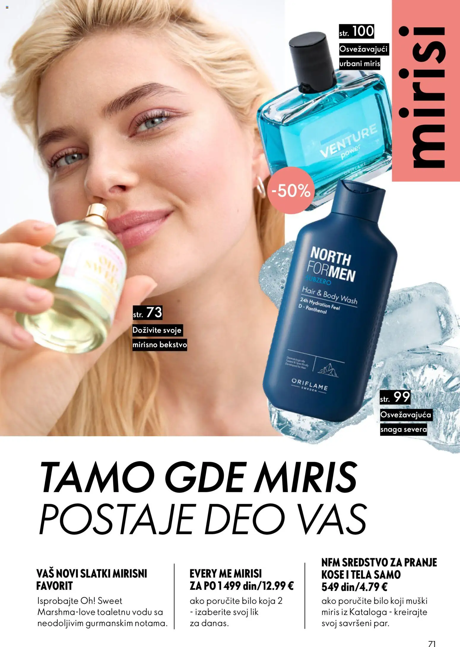 Oriflame katalog - važi od 18.02.2026 | Strana: 71 | Proizvode: Miris