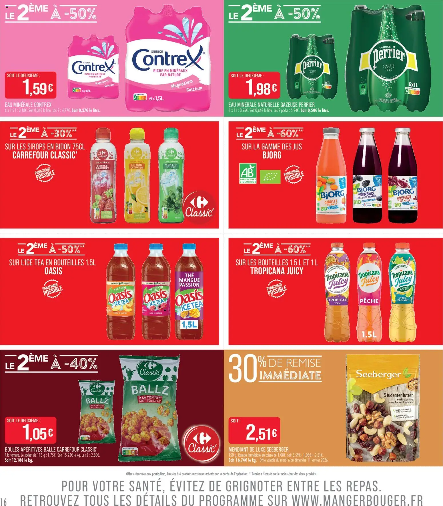 {H1} | Page: 16 | Produits: Fraise, Mangue, Pêche, Carotte