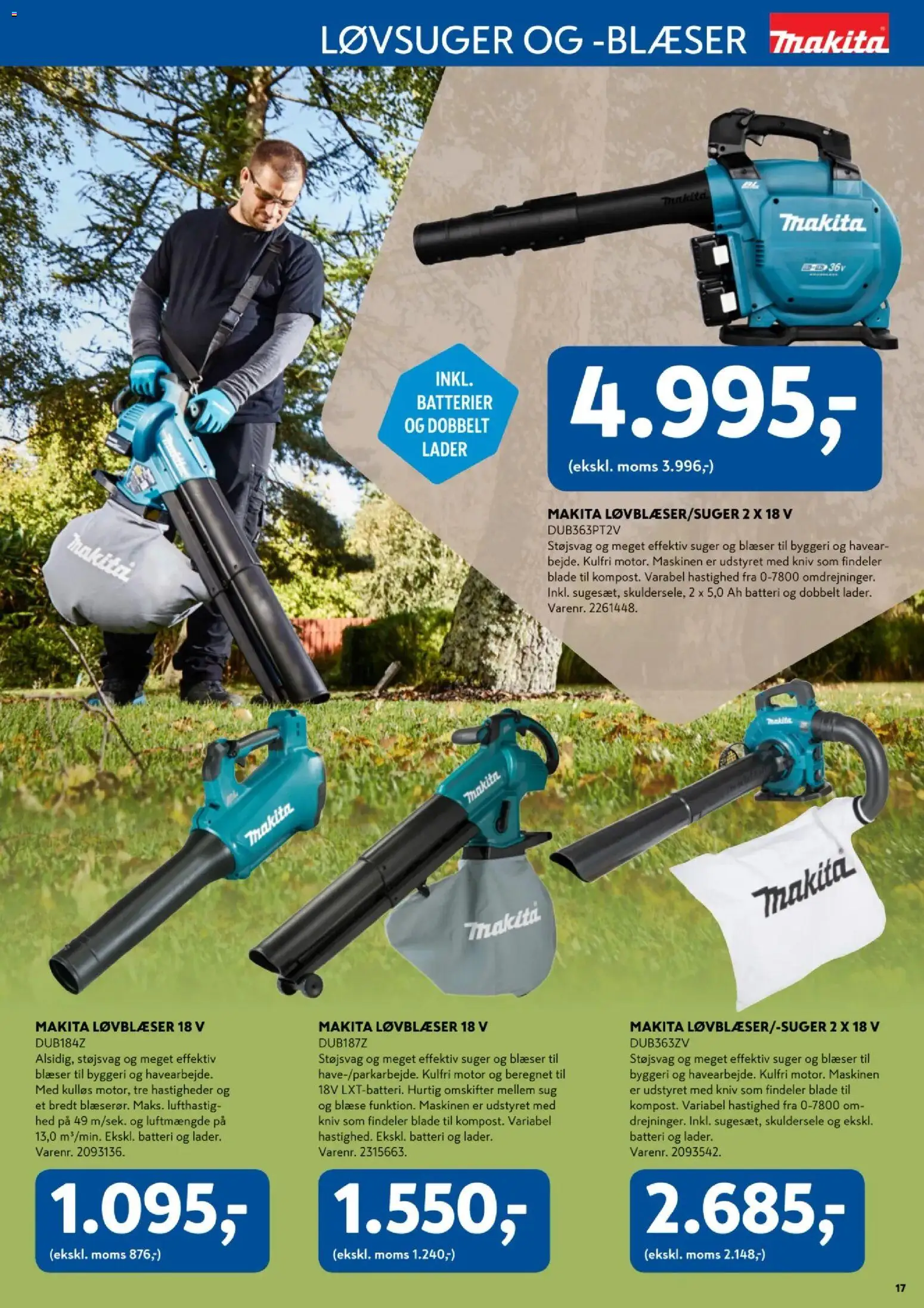 Davidsen tilbudsavis – gyldig fra 08.04.2025 | Side: 17 | Produkter: Batterier, Søm, Batteri