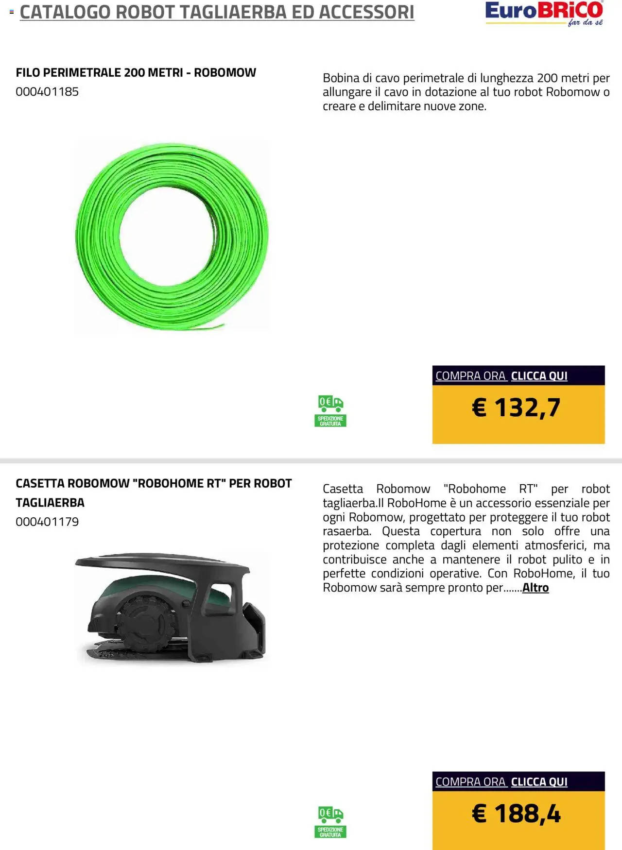 Volantino Eurobrico del 23.07.2025 | Pagina: 17 | Prodotti: Cavo, Robot