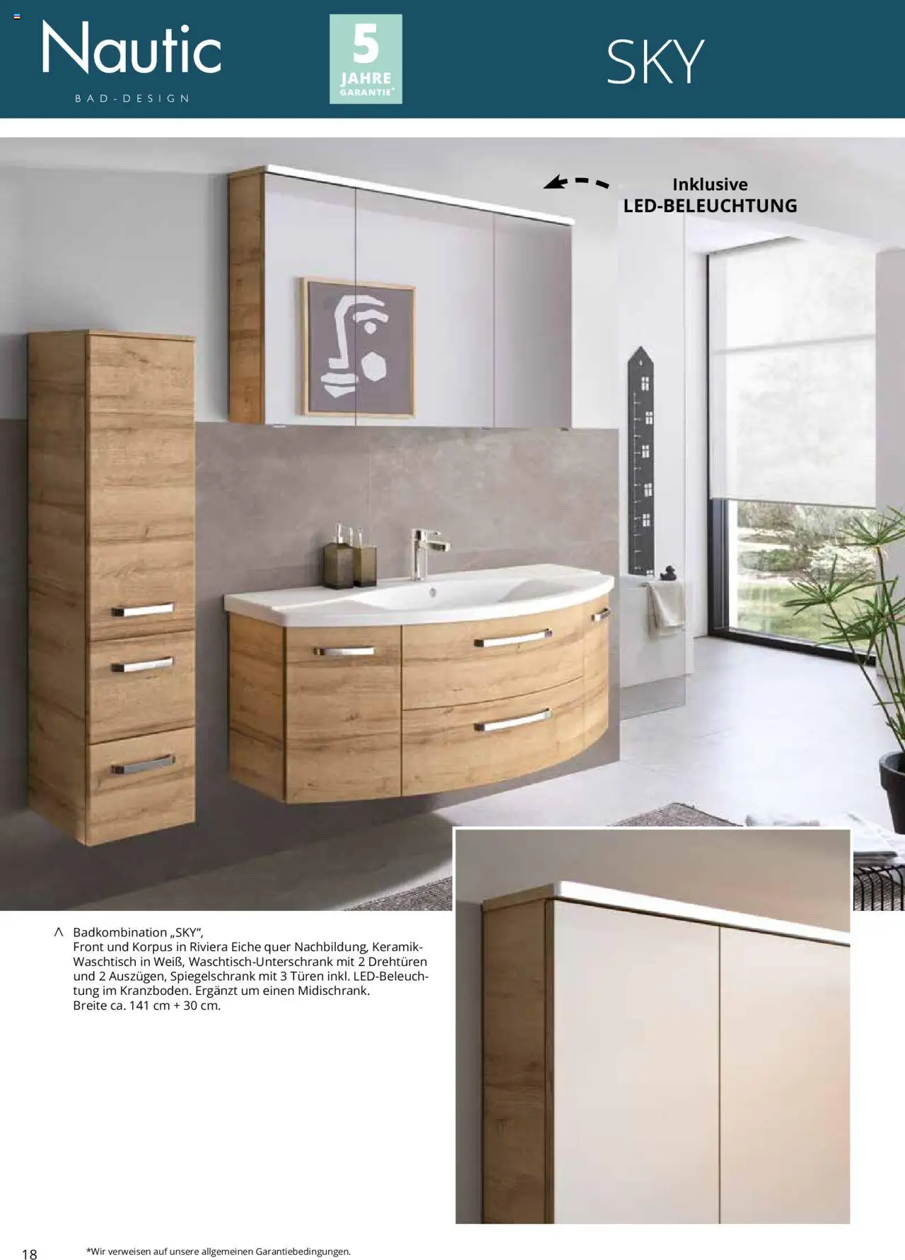 Hammer Zuhause Nautic Badmoebel - gültig ab dem 01.01.2024 | Seite: 18 | Produkte: Bad, Waschtisch, Spiegelschrank
