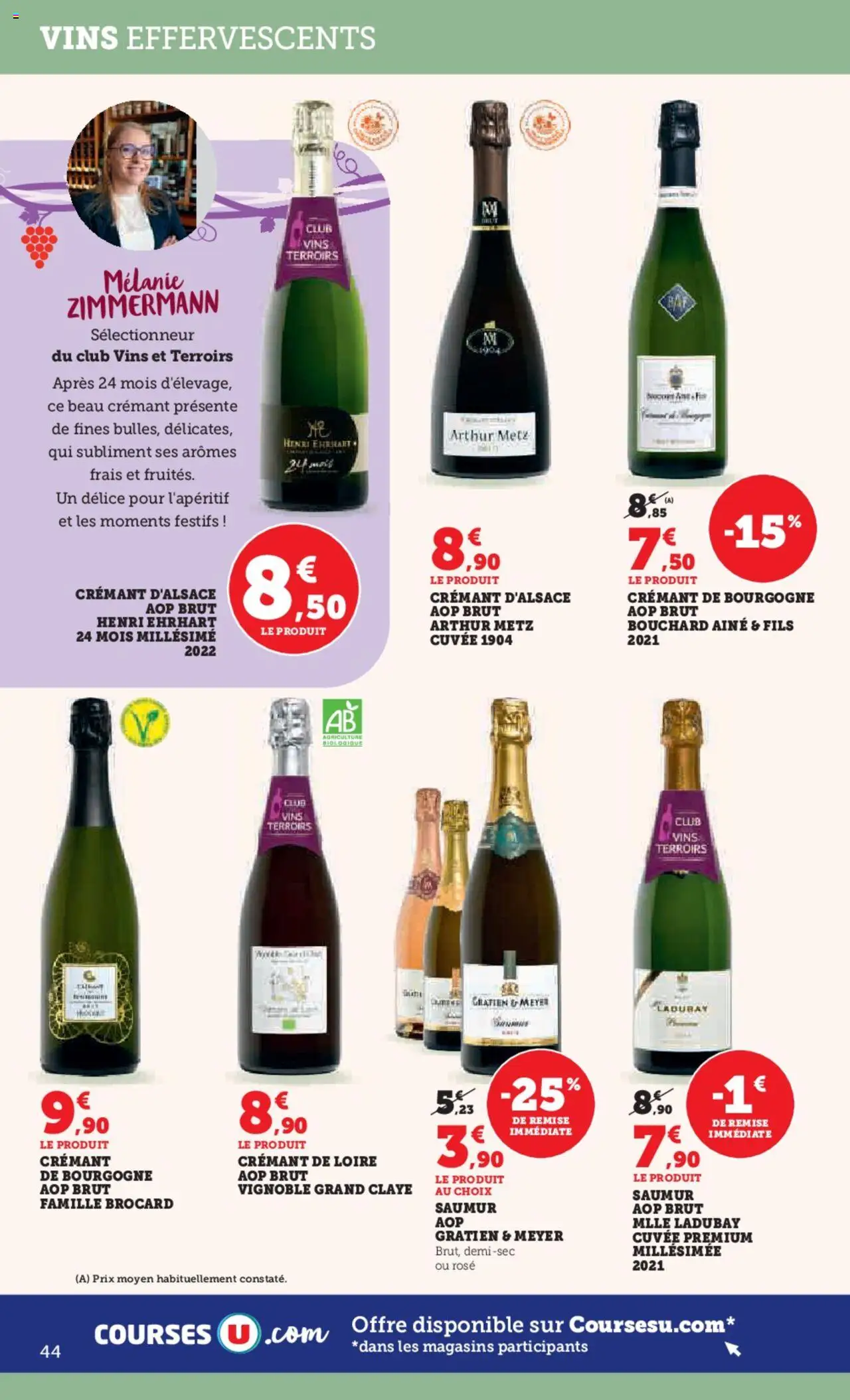  | Page: 50 | Produits: Crémant de bourgogne, Crémant, Crémant d'alsace