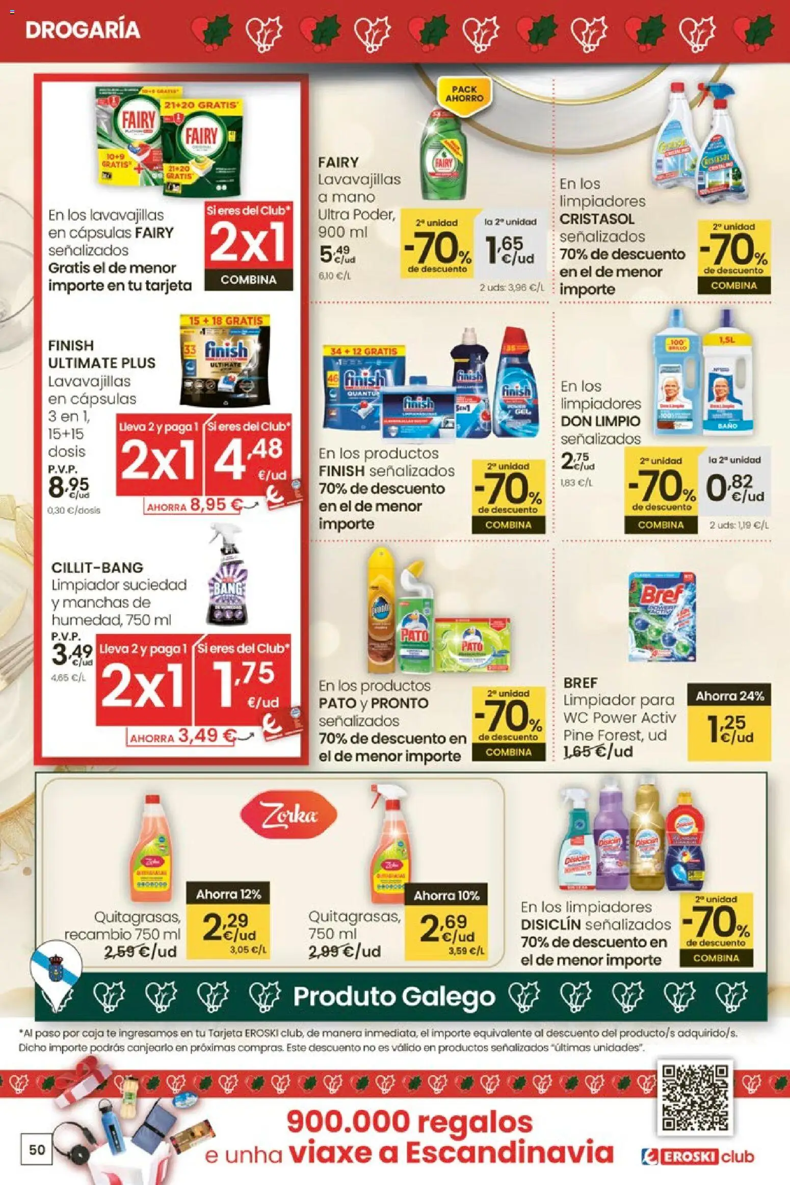 Eroski - Center │ válido desde el 27.11.2025 | Página: 50 | Productos: Té, Lavavajillas, Caja