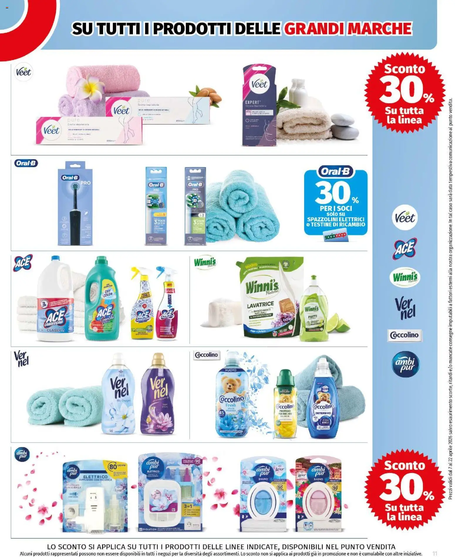 Volantino COOP del 07.04.2026 | Pagina: 11 | Prodotti: Lavatrice, Data, Profumo