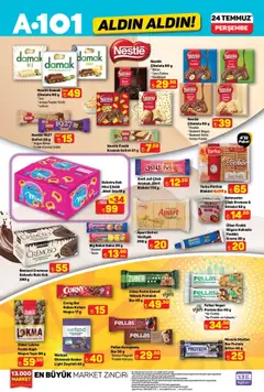 A101 Katalog Aldın Aldın - 24.07.2025 tarihinden itibaren geçerlidir | Sayfa: 5 | Ürünler: Çikolata, Krema, Yer fıstığı, Bisküvi