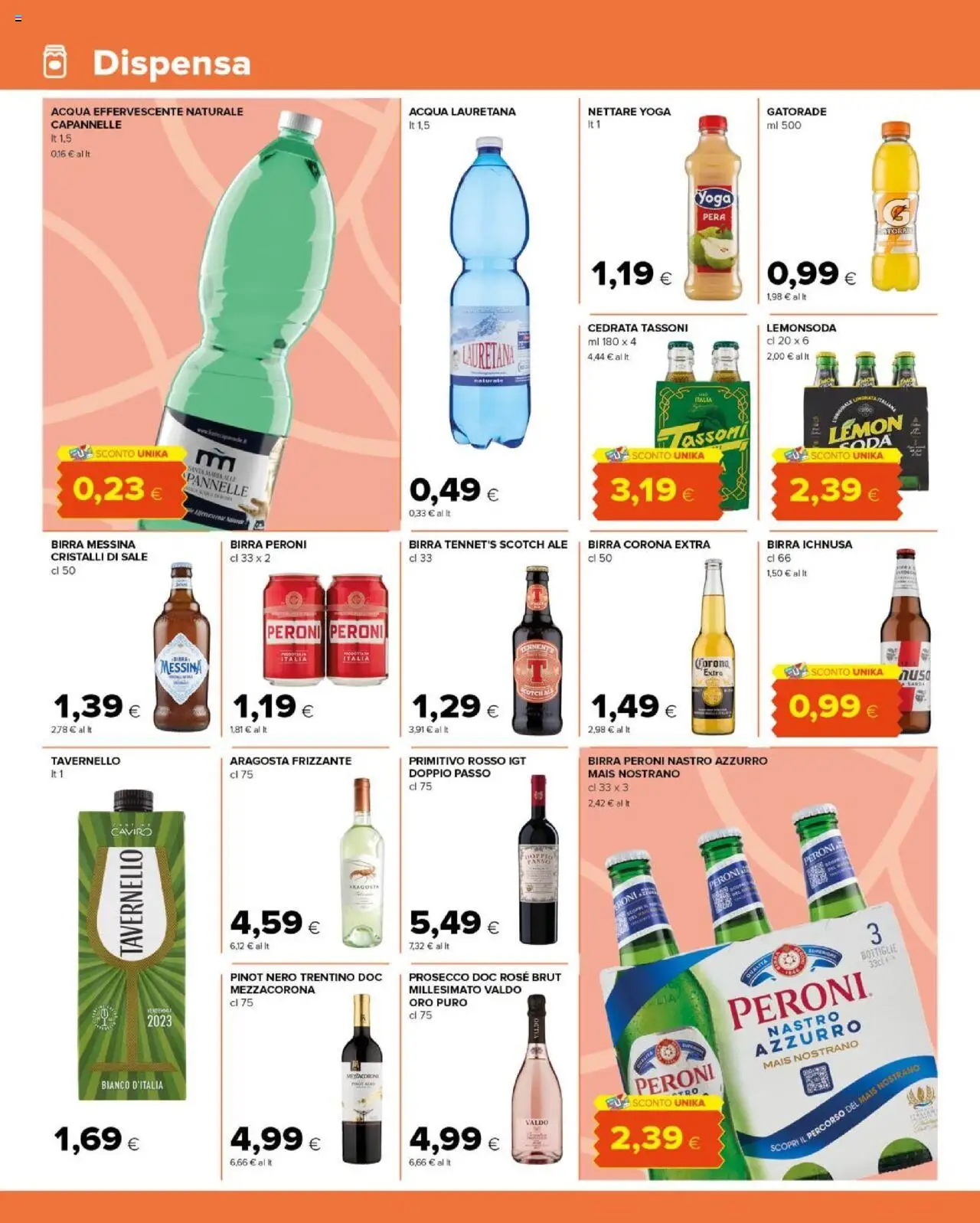 Volantino Tigre del 06.08.2025 | Pagina: 10 | Prodotti: Acqua, Sale, Pera, Cedrata