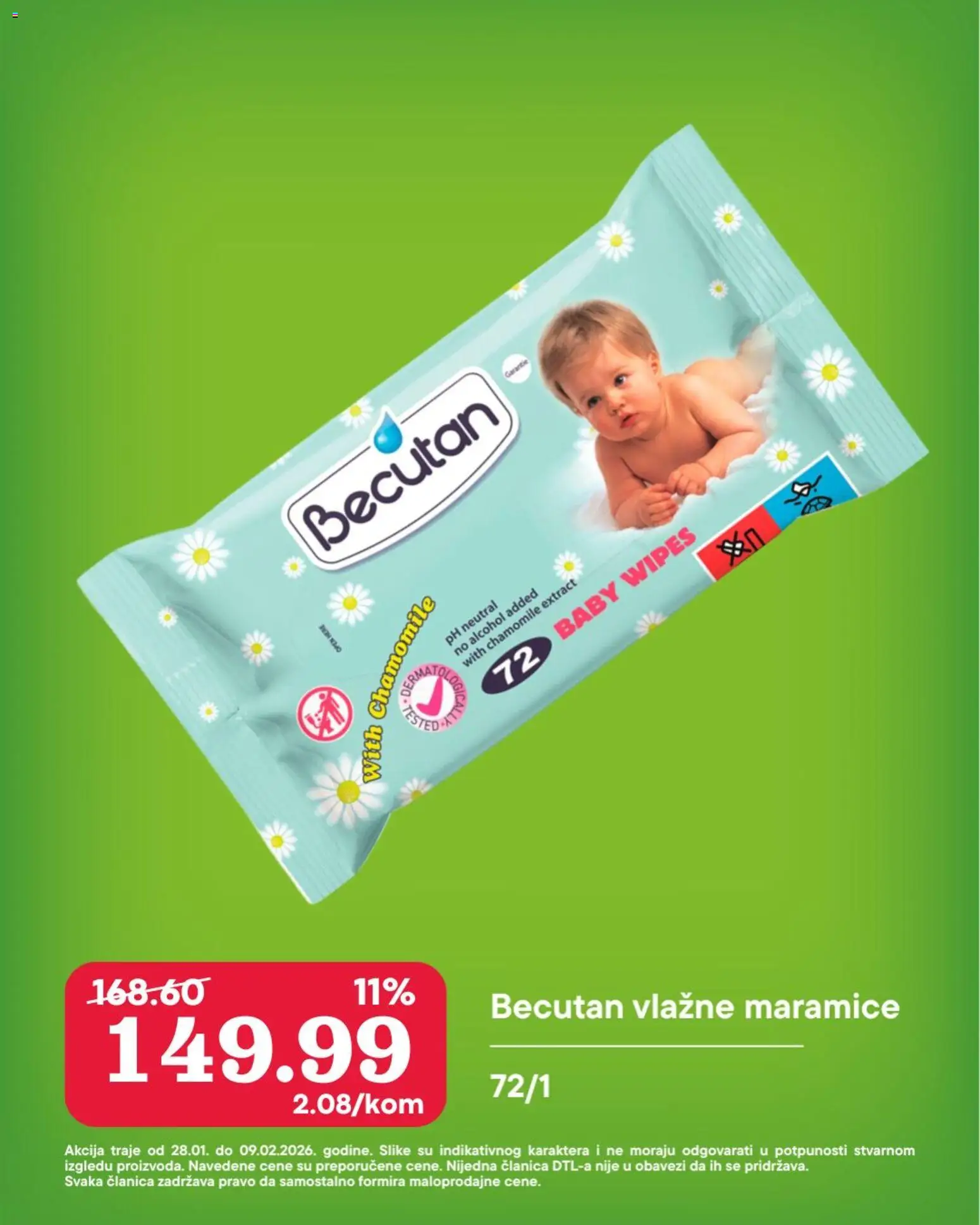 Senta Promet katalog - važi od 28.01.2026 | Strana: 8 | Proizvode: Vlažne maramice