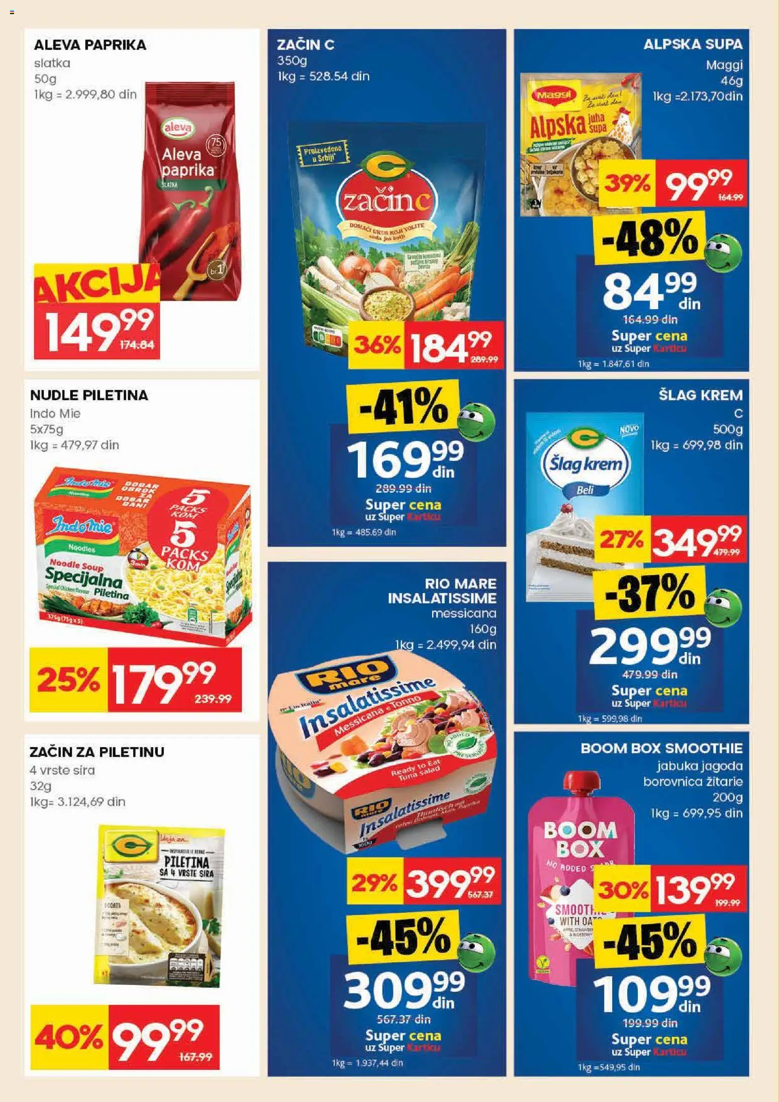 Idea katalog - važi od 30.04.2026 | Strana: 20 | Proizvode: Jagoda, Paprika, Rio mare, Nudle