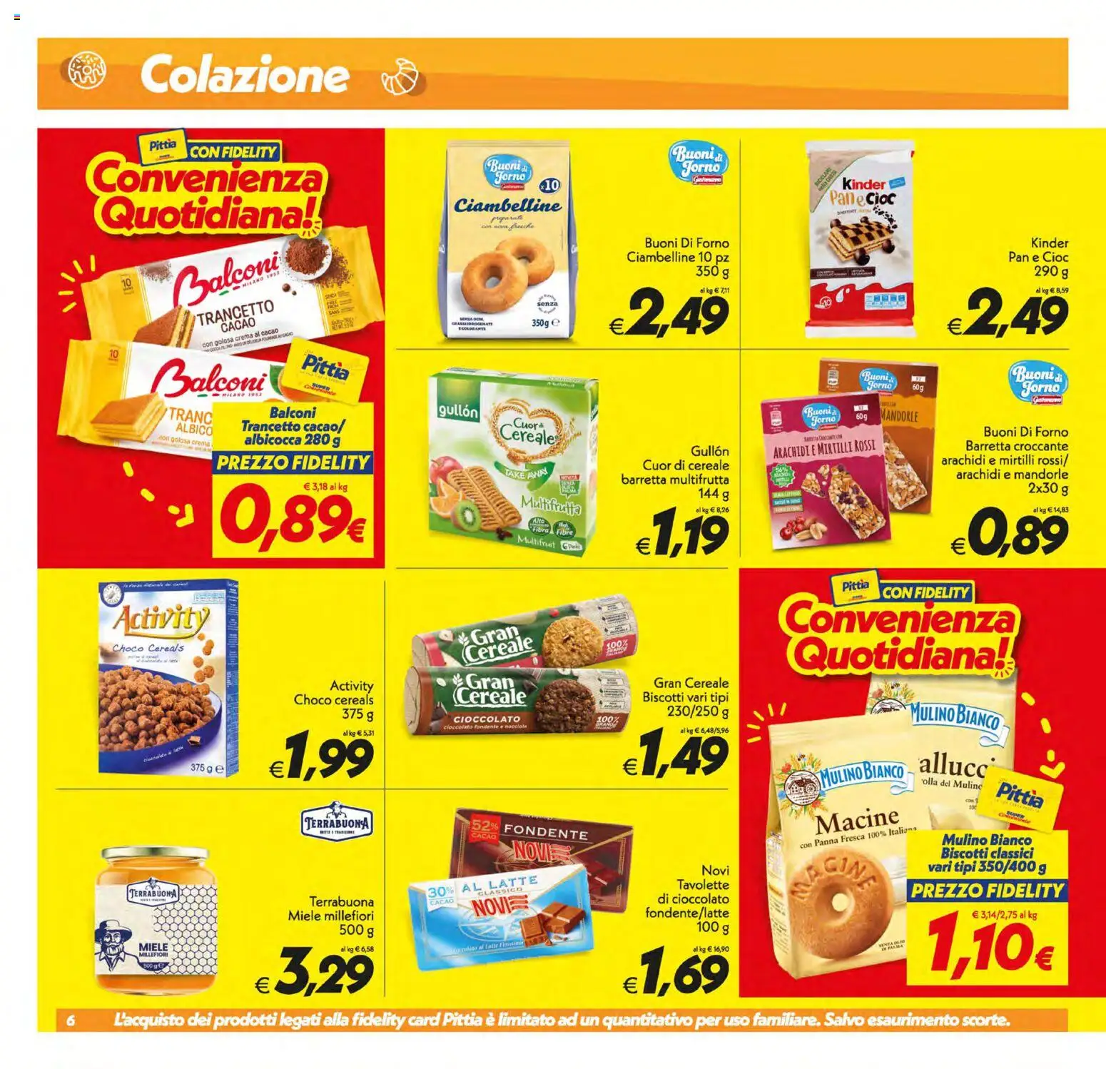 Volantino SuperConveniente del 05.01.2026 | Pagina: 6 | Prodotti: Crema, Biscotti, Barretta, Cacao