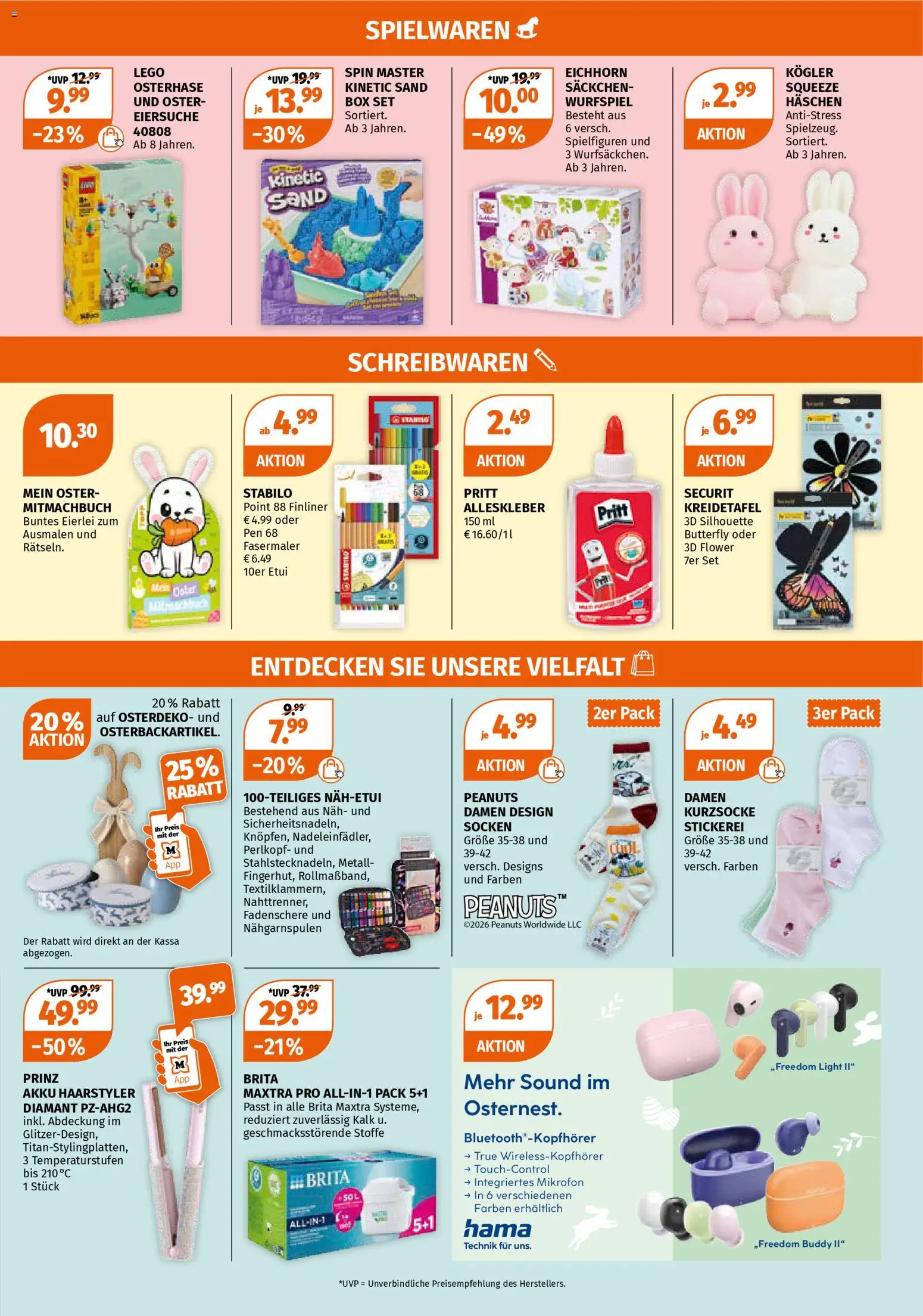 Müller Flugblatt gültig ab 23.03.2026 | Seite: 11 | Produkte: Socken, Mikrofon, Box